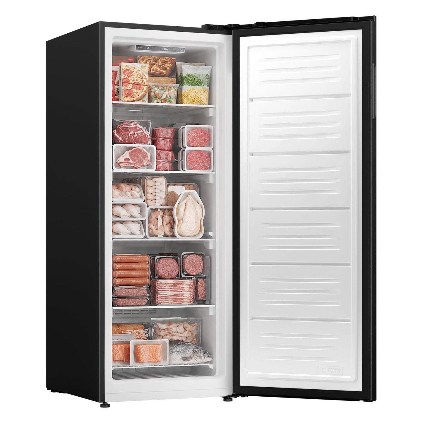 ICEVIVAL Upright Freezer, 11.0 Cu. Ft, Commercial Certified, Convertible 4-in-1 Refrigerator/Freezer with Frost-Free, Garage Ready, Digital Control, Freestanding for Home, Kitchen, Basement