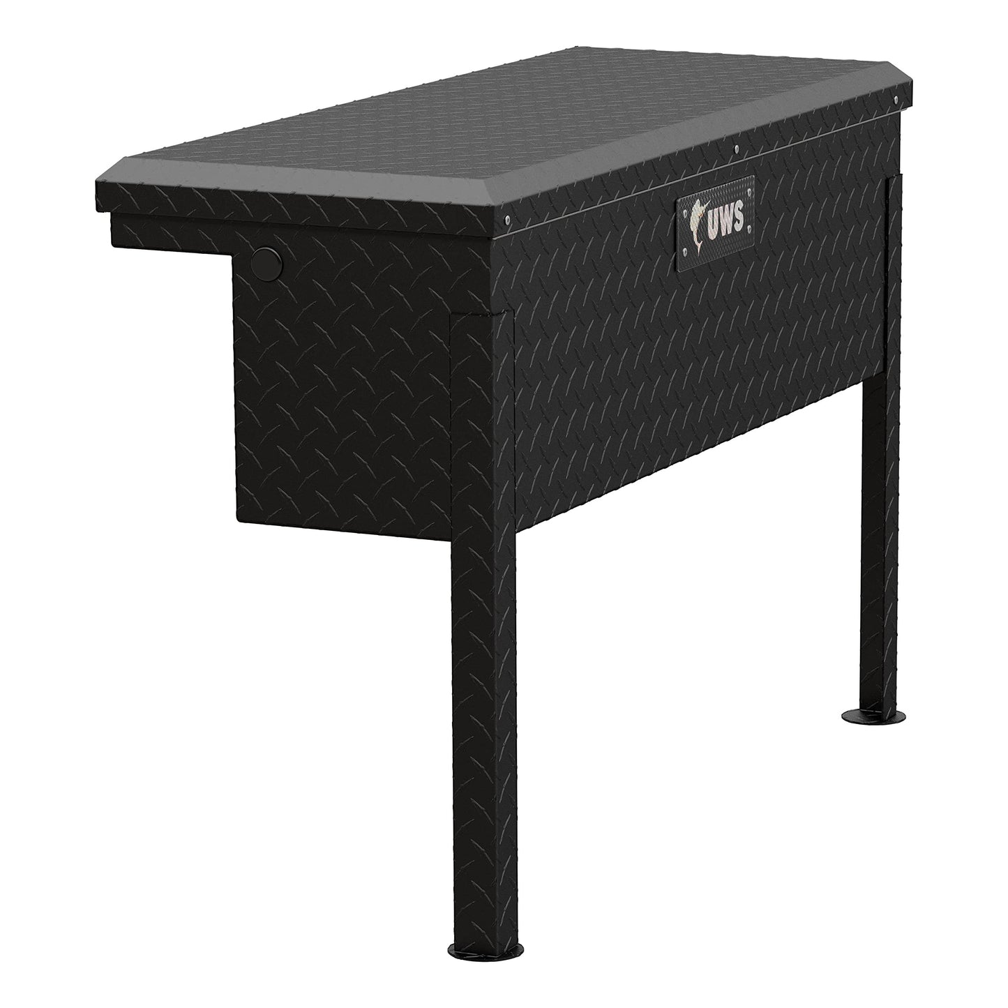 UWS EC30363 36-Inch Matte Black Heavy-Wall Aluminum Truck Side Tool Box with Low Profile, RigidCore Lid