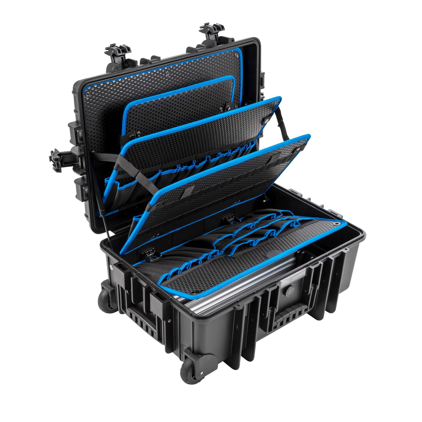 B&W International Jumbo 6700 Outdoor Tool Case with Pocket Tool Boards, Black