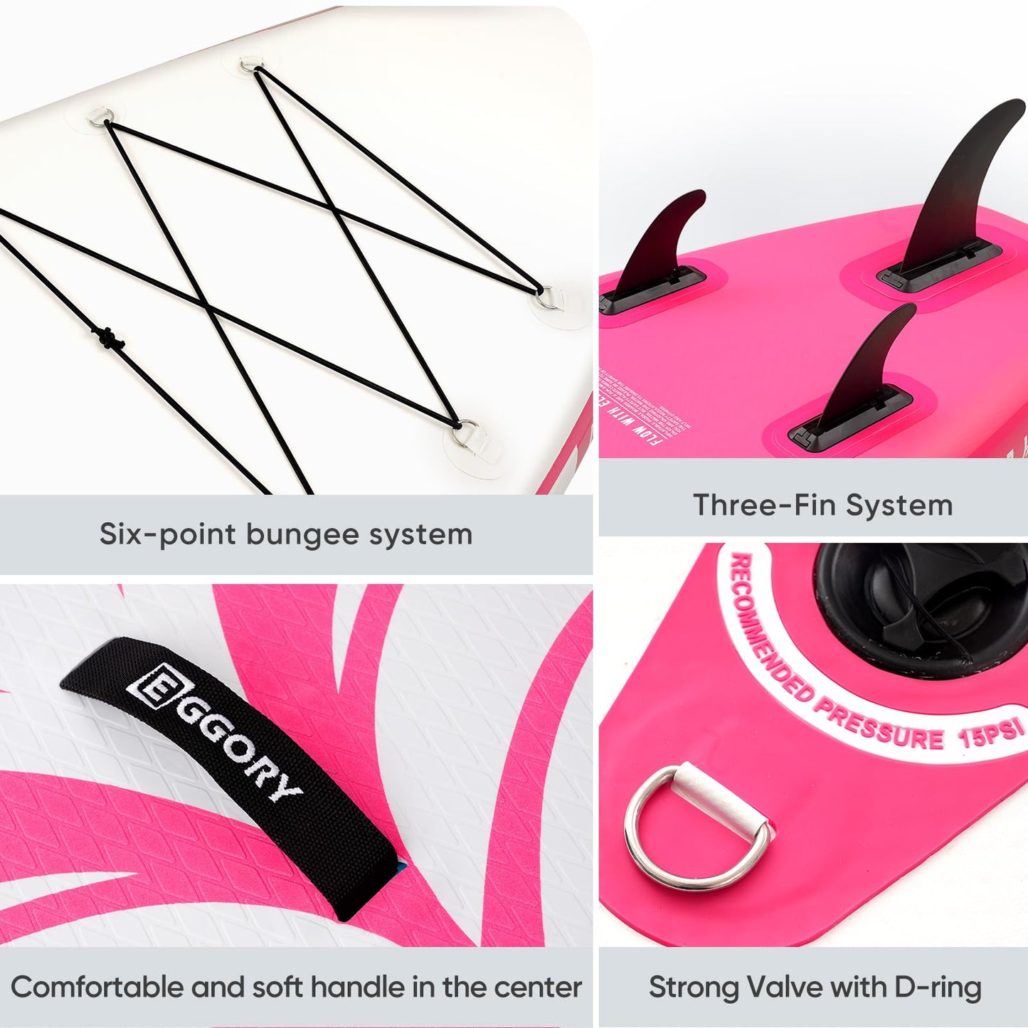 Inflatable Paddle Board,Stand Up Paddle Board Set, Extra Wide SUP Board with Removable Fin, Floating Paddle, Hand Pump, Waterproof Phone Pouch,Traveling Board (TT Pink/Kayak Seat)