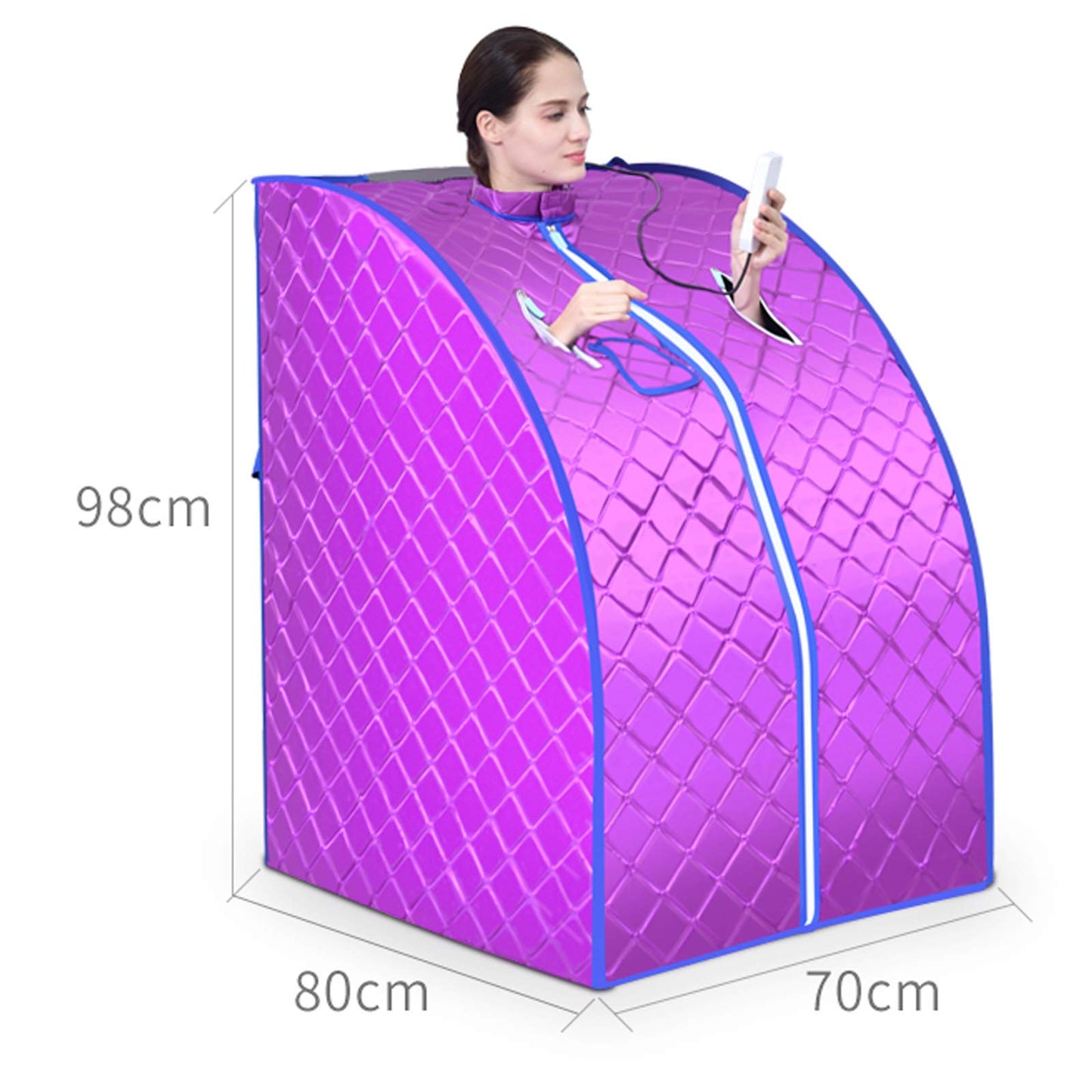 Sauna Steam Box Infrared Sauna Pot Sauna Cabin Use Spa for Detoxification Weight Loss Beauty 70 80 98cm