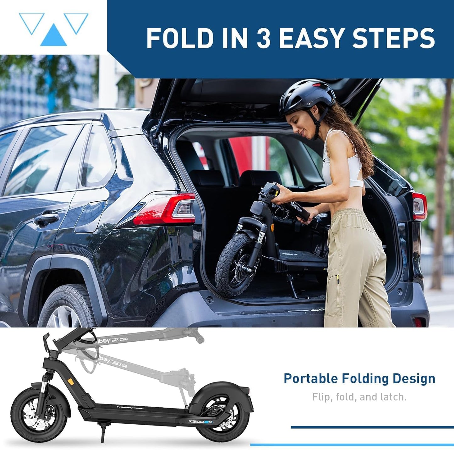 Hiboy Electric Scooter, 700W Peak Motor, 12" Pneumatic Tires, 23 Mph & 38 Miles Range, Hydraulic Suspension, Folding Commuter Electric Scooter for Adults