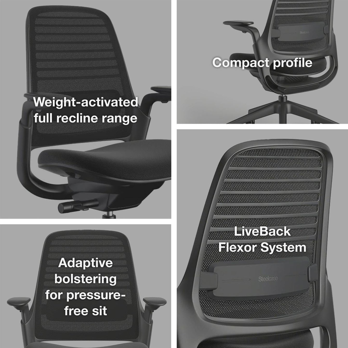 Steelcase Series 1 Office Chair - Ergonomic Work Chair with Wheels for Carpet - Helps Support Productivity - Weight-Activated Controls, Back & Arm Support - Easy Assembly - Wasabi