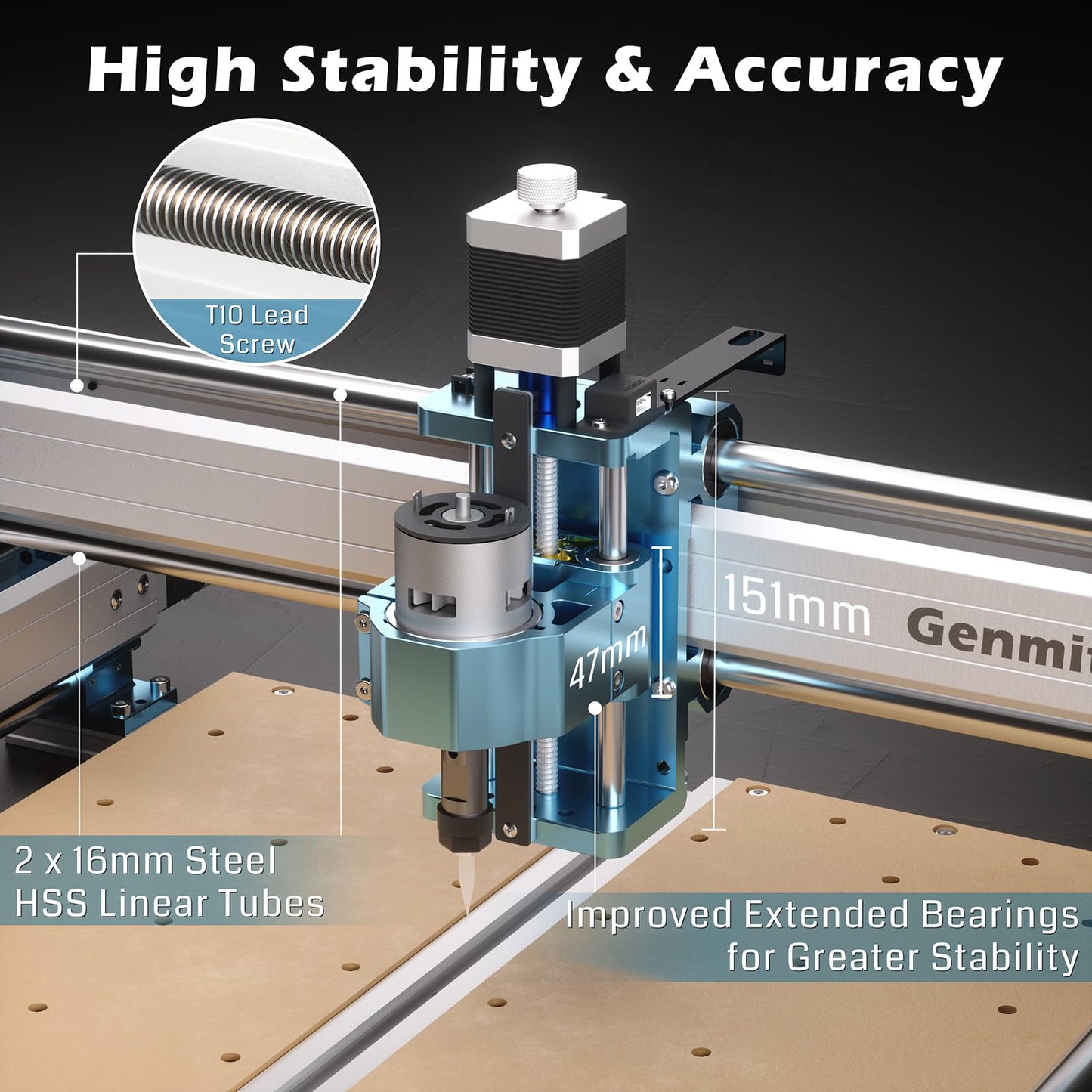 SainSmart Genmitsu 4040 PRO CNC Milling Machine, Support 4-Axis and WiFi Module, Upgraded Lead Screw Drive for Woodworking, Metal and Acrylic Cutting, Milling, GRBL Control