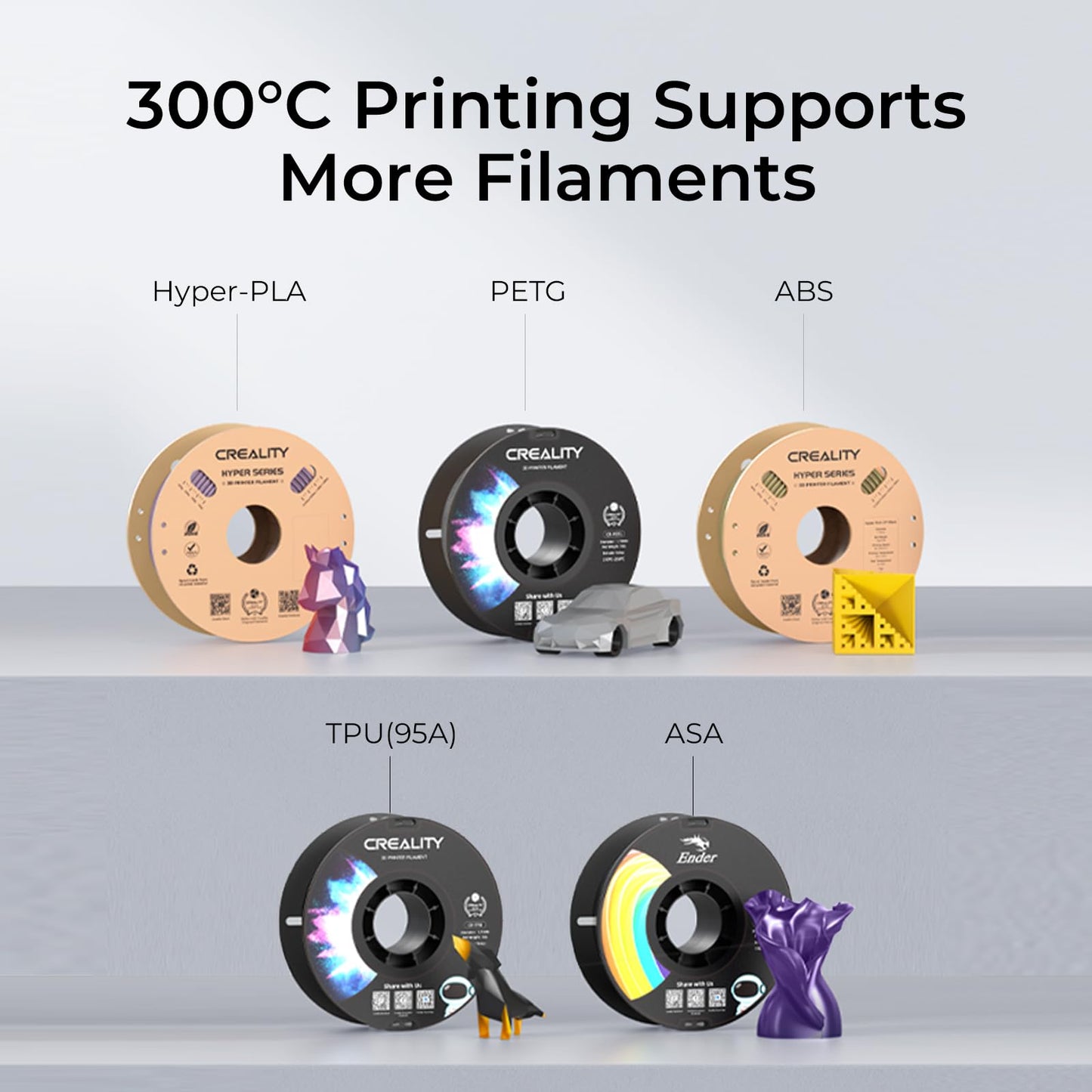 Creality 3D Printer Ender 3 V3 KE Upgraded, 500mm/s Max High-Speed with Sprite Direct Extruder Supports 300℃ Printing, Auto Leveling 3D Printer for Kids and Beginners, Larger Print Size 250x220x220mm