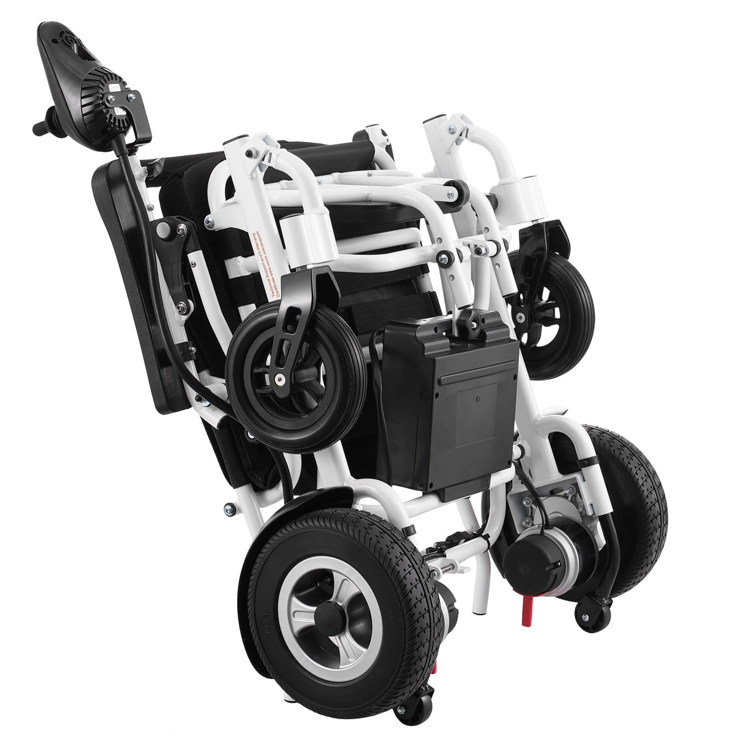 VEVOR Electric Wheelchair for Adults Seniors, 300 lbs Weight Capacity, 17.7 in Width Lightweight Foldable Motorized Power Wheelchairs, UP to 12.5 Miles Range All Terrain Aluminum Alloy Chair
