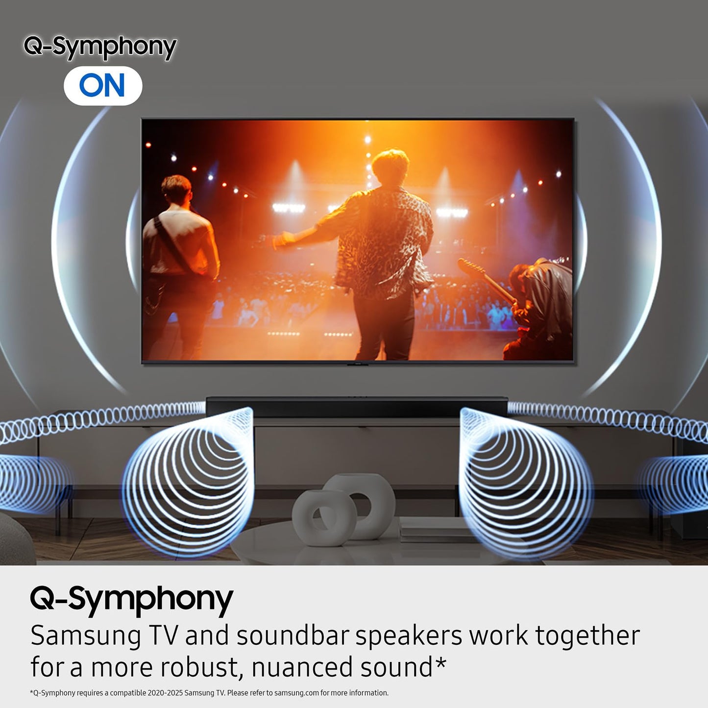 Samsung B-Series Soundbar HW-B750F 5.1 ch Subwoofer (2025 Model) Voice Enhance Mode, Q-Symphony, Adaptive Sound