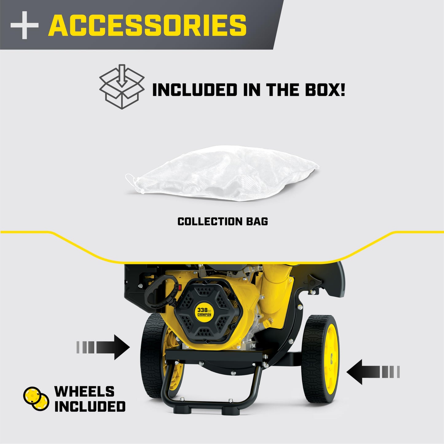 Champion Power Equipment 3-Inch Portable Chipper-Shredder with Collection Bag