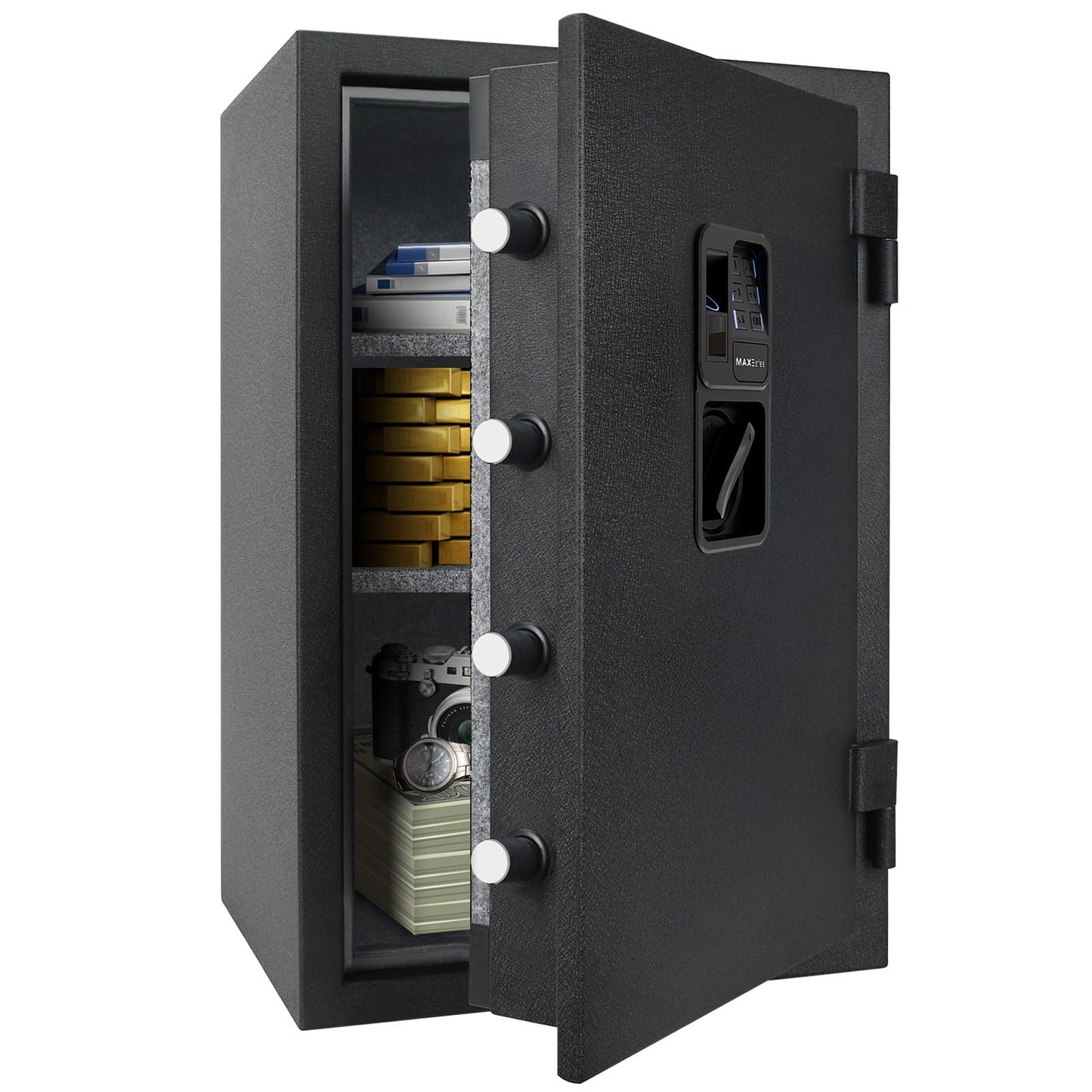 3.5 Cu ft Biometric Fireproof Safe Box, Finger Vein Fire Resistant Security Safe