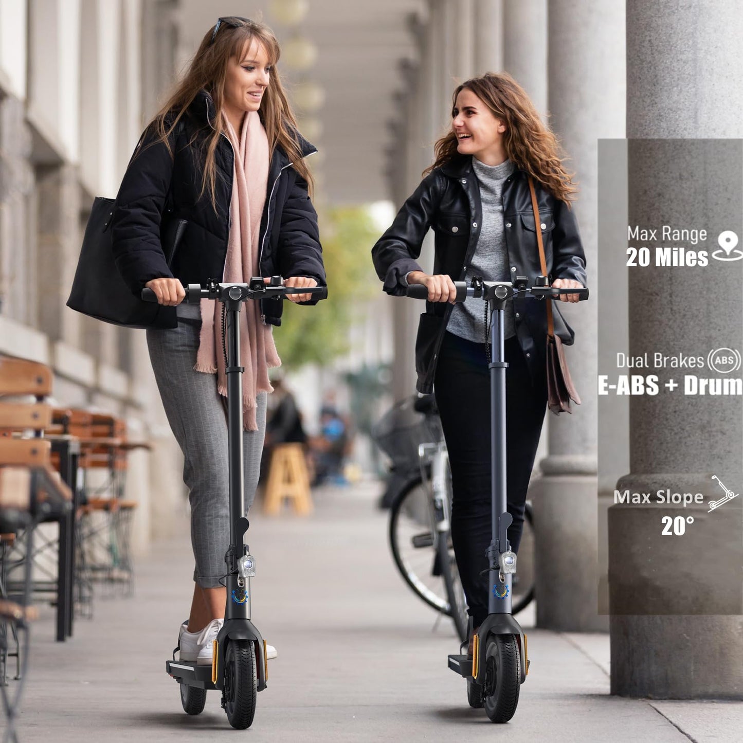 Caroma Electric Scooter Adults, E Scooter for Adult, Fast Electric Scooter 20 mph & 300 lbs, 350W Motor, 20 Miles Range & 20 Mph, 9" Solid Tires, Folding Motorized Scooter for Adults, App Control