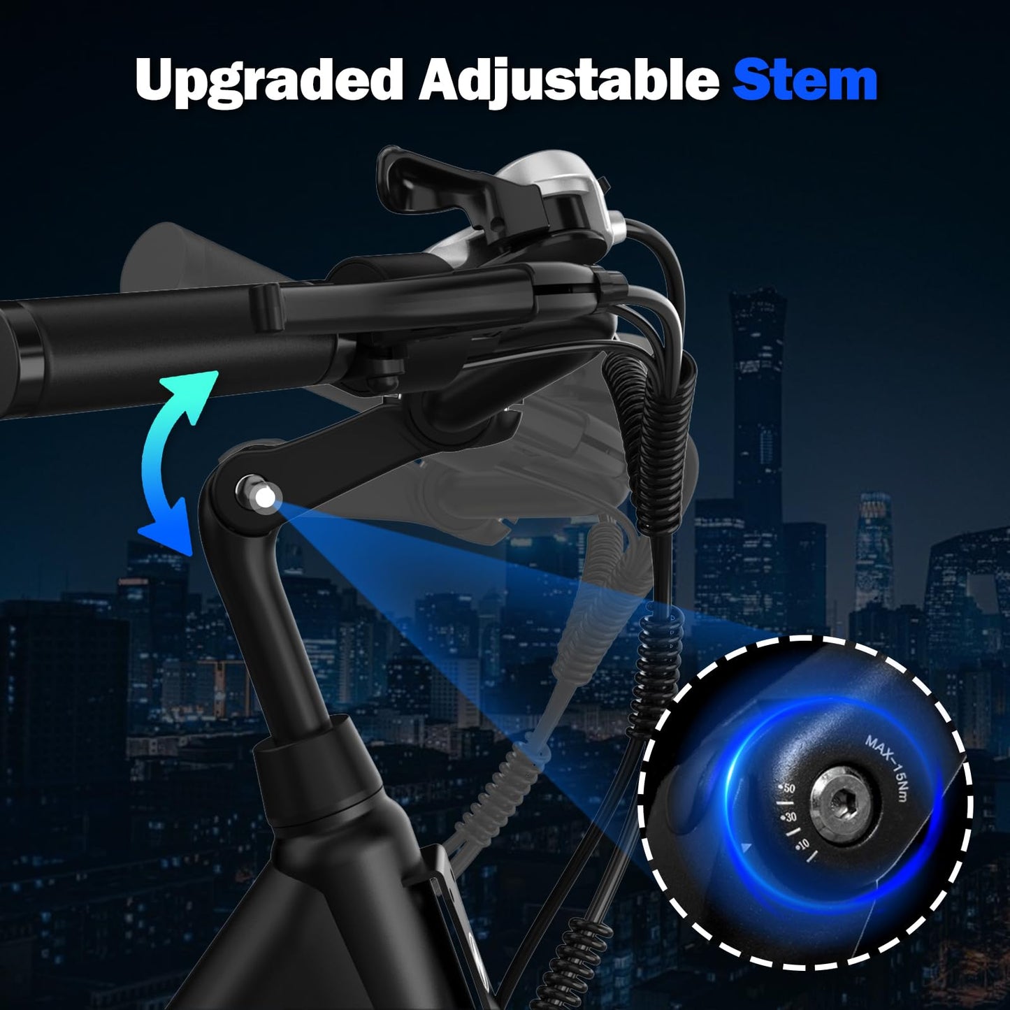 ZDZA Electric Bike for Adults, 1000W Peak Motor, 60 Miles 22Mph Electric Bike, 26" Commuter E Bikes with 48V 10.4Ah Removable Battery, Step-Thru Ebike, Adjustable Stem, 7-Speed & Front Suspension