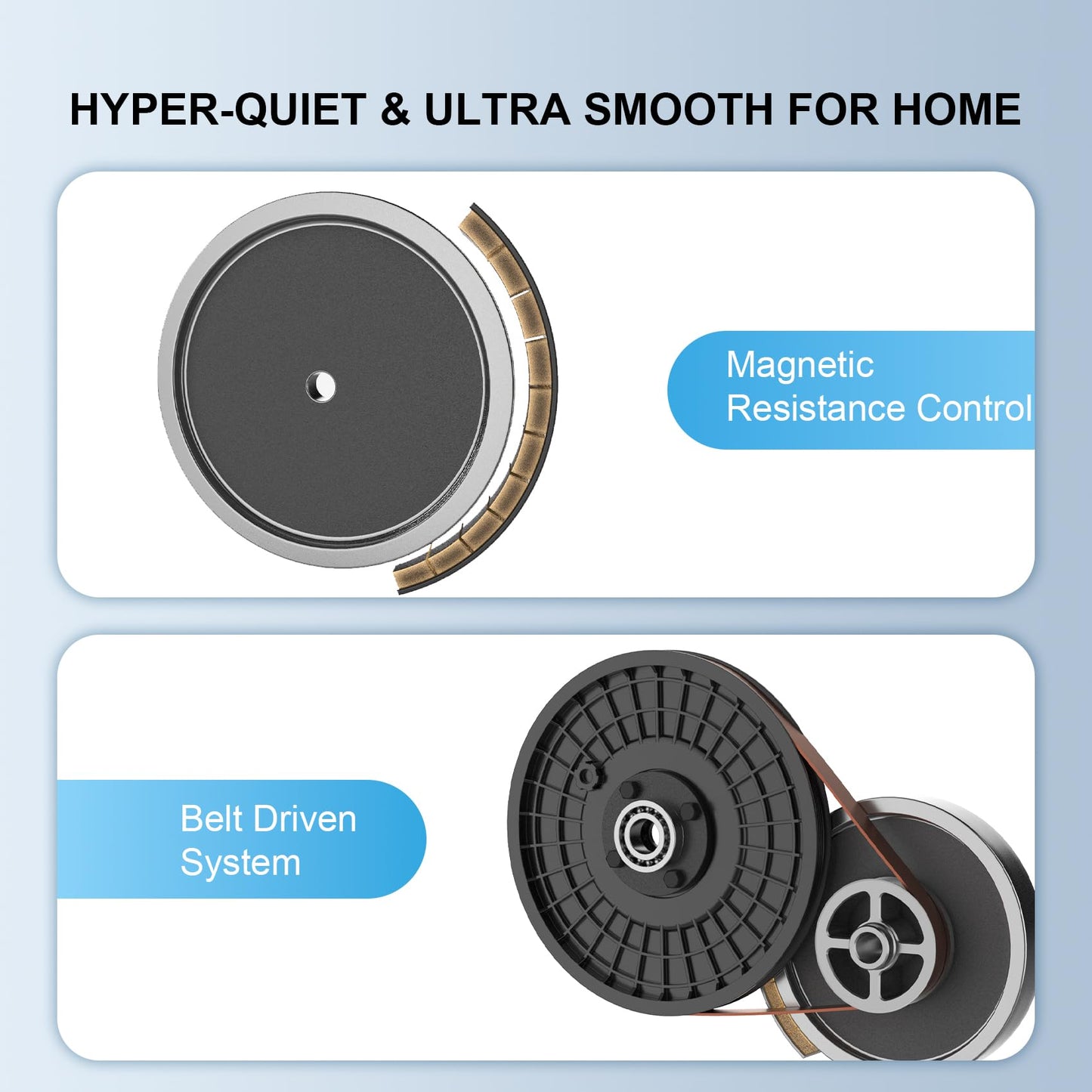 NEW Updated Elliptical Machine for Home,16-Level Resistance Elliptical Exercise Equipment, Hyper-Quiet Magnetic Driving System, 330 LBS Loading Capacity, Elliptical Trainer with LCD Monitor