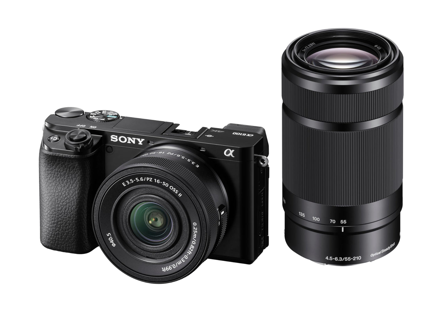 Sony Alpha a6100 w/ 16-50mm + 55-210mm,Black