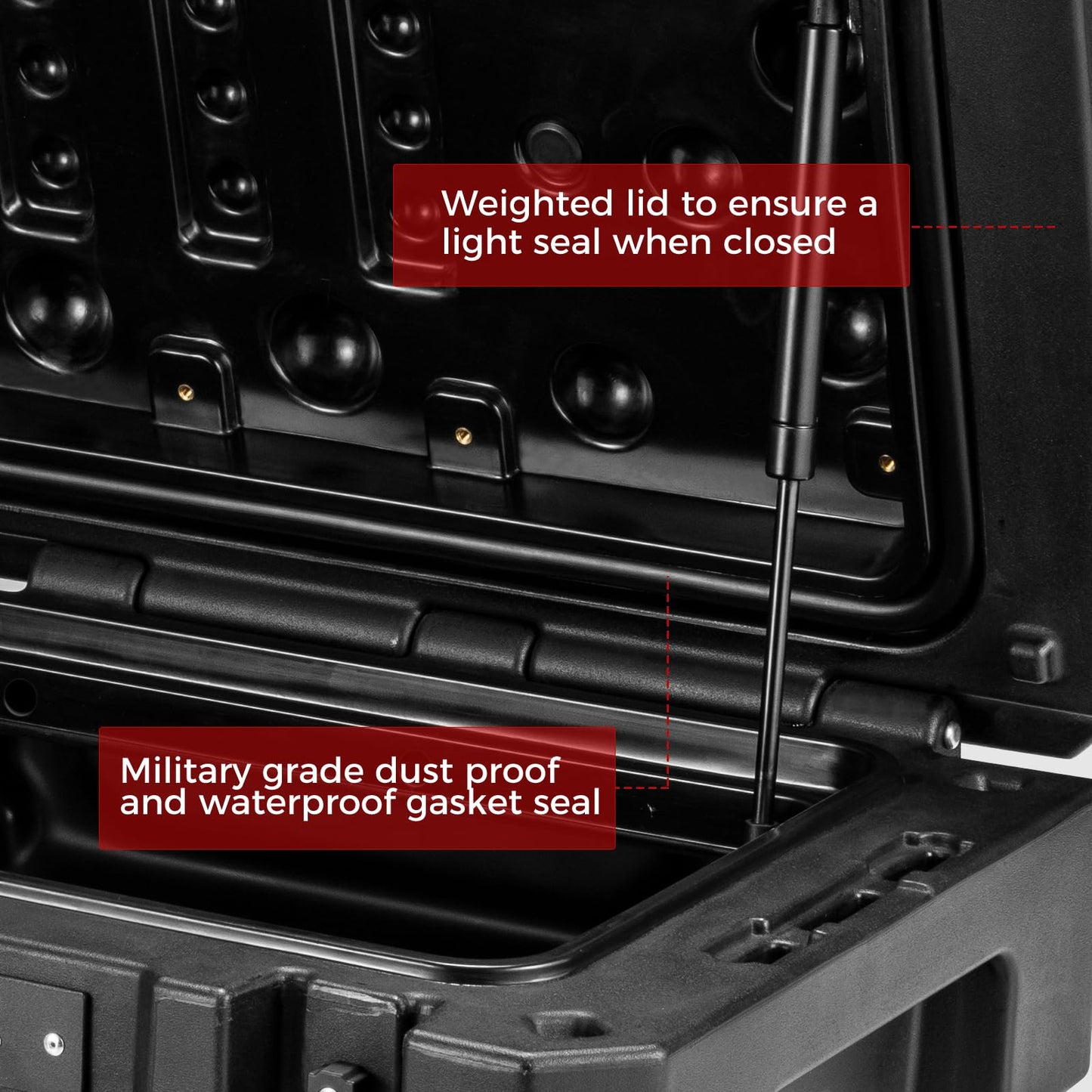 RUGCEL 98QT Waterproof Dry Box - Off-Road Case for Car Camping, Roof Rack