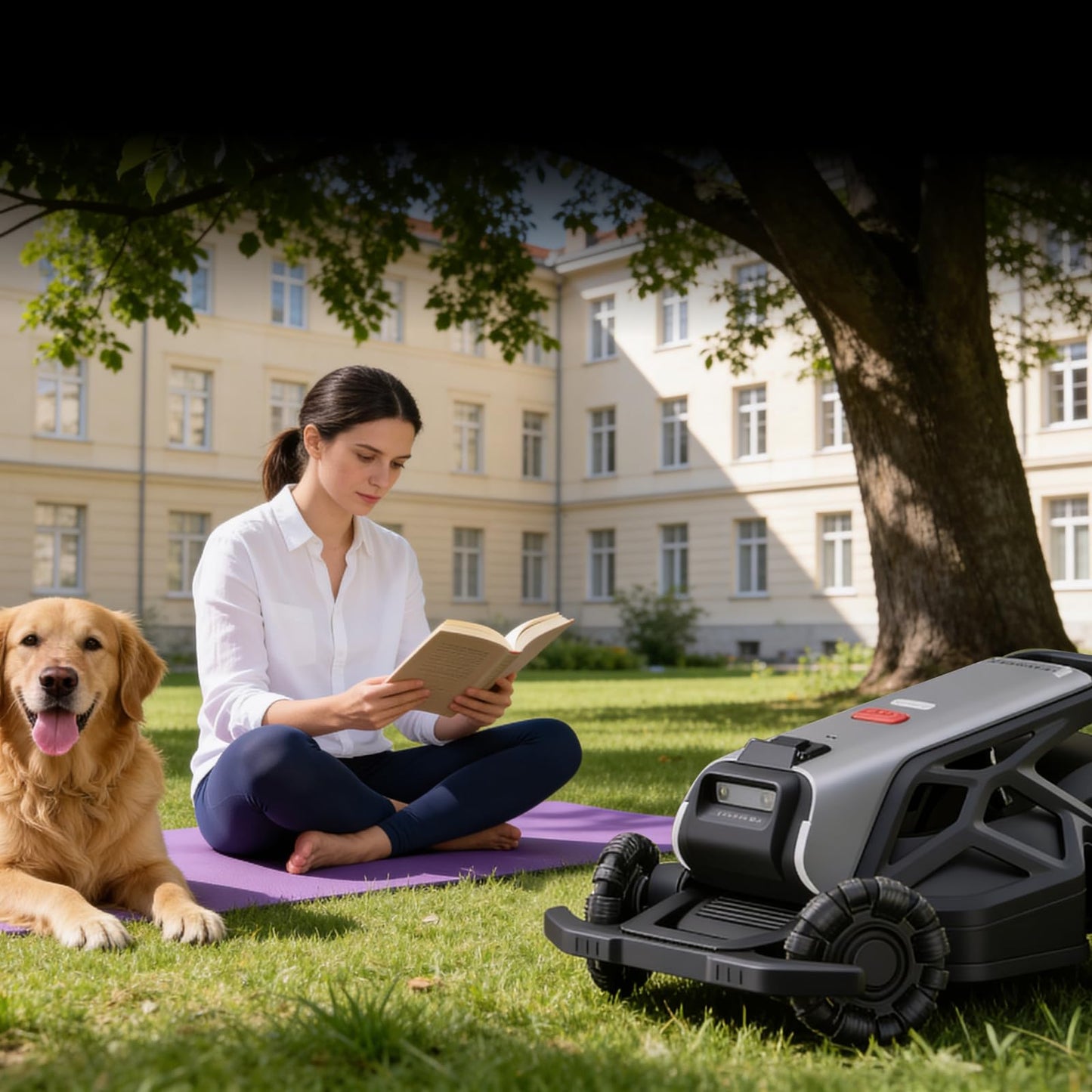 AIRSEEKER TRON SE Robot Lawn Mowe,r Wire-Free,Lawn Mower Reception 0.45 Acre,Antenna-Free NetRTK+AI Vision,65% Slope 140° Obstacle Detection,80 Multi-Zone Management, IPX6 Waterproof,10Ah
