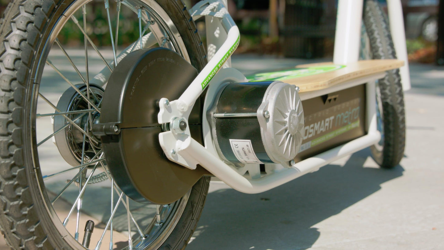 Razor EcoSmart Metro Electric Scooter Chain-Driven Motor - White - FFP