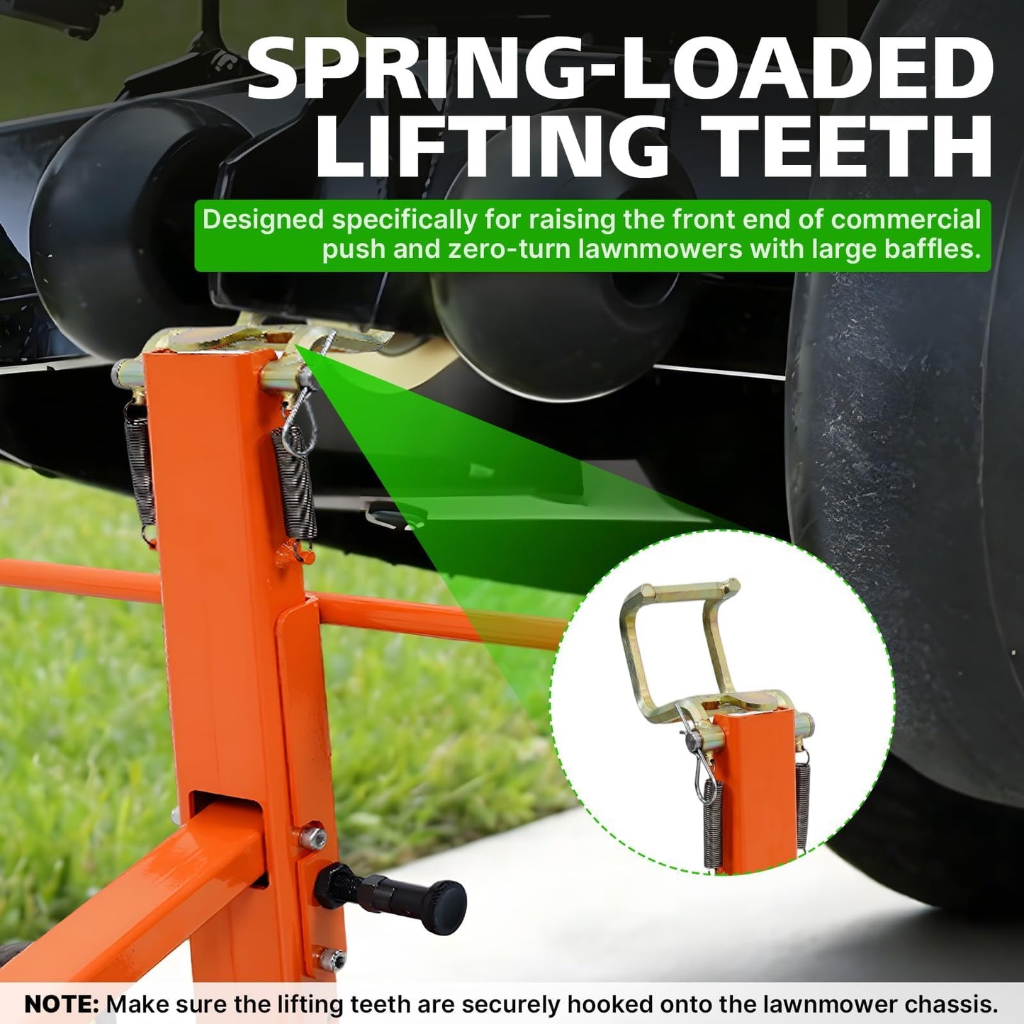 800 Lb Lawn Mower Lift Jack, Foldable Heavy Duty Zero Turn Mower Jack