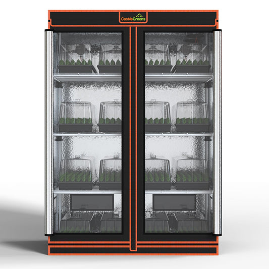 CastleGreens 48"x24"x72" Multi-Storey Grow Tent, Extra-Large Observation windows, Heavy-Duty 600D Mylar Plant Tent, Waterproof Growing Tents, Fit in Indoor Planting, Hydroponics, 4-Layers of seedlings