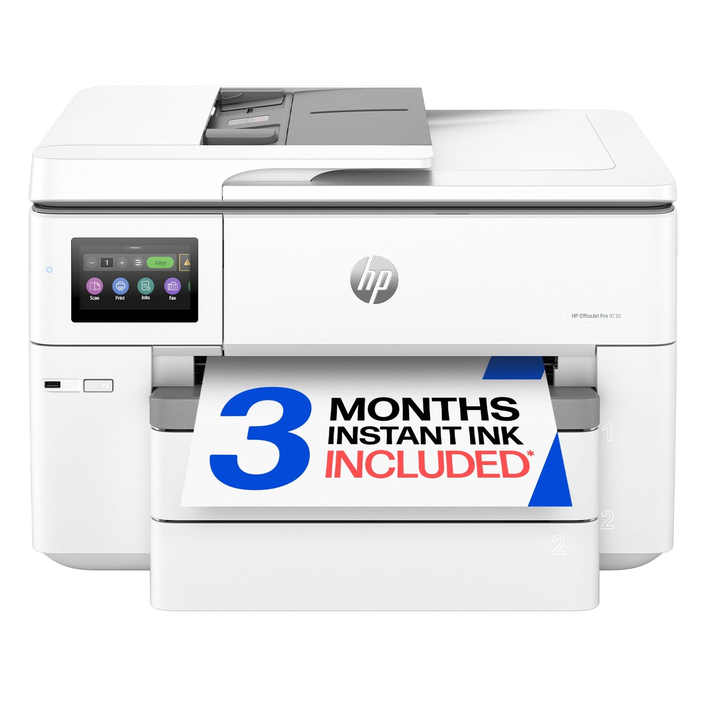 HP OfficeJet Pro 9730 Wide-Format Wireless All-in-One Color Inkjet Printer, Print, scan, Copy, fax, up to 11x17 ADF, Duplex Print/scan, Best-for-Office, 3 Month Trial of Instant Ink Included(C2WH0A)