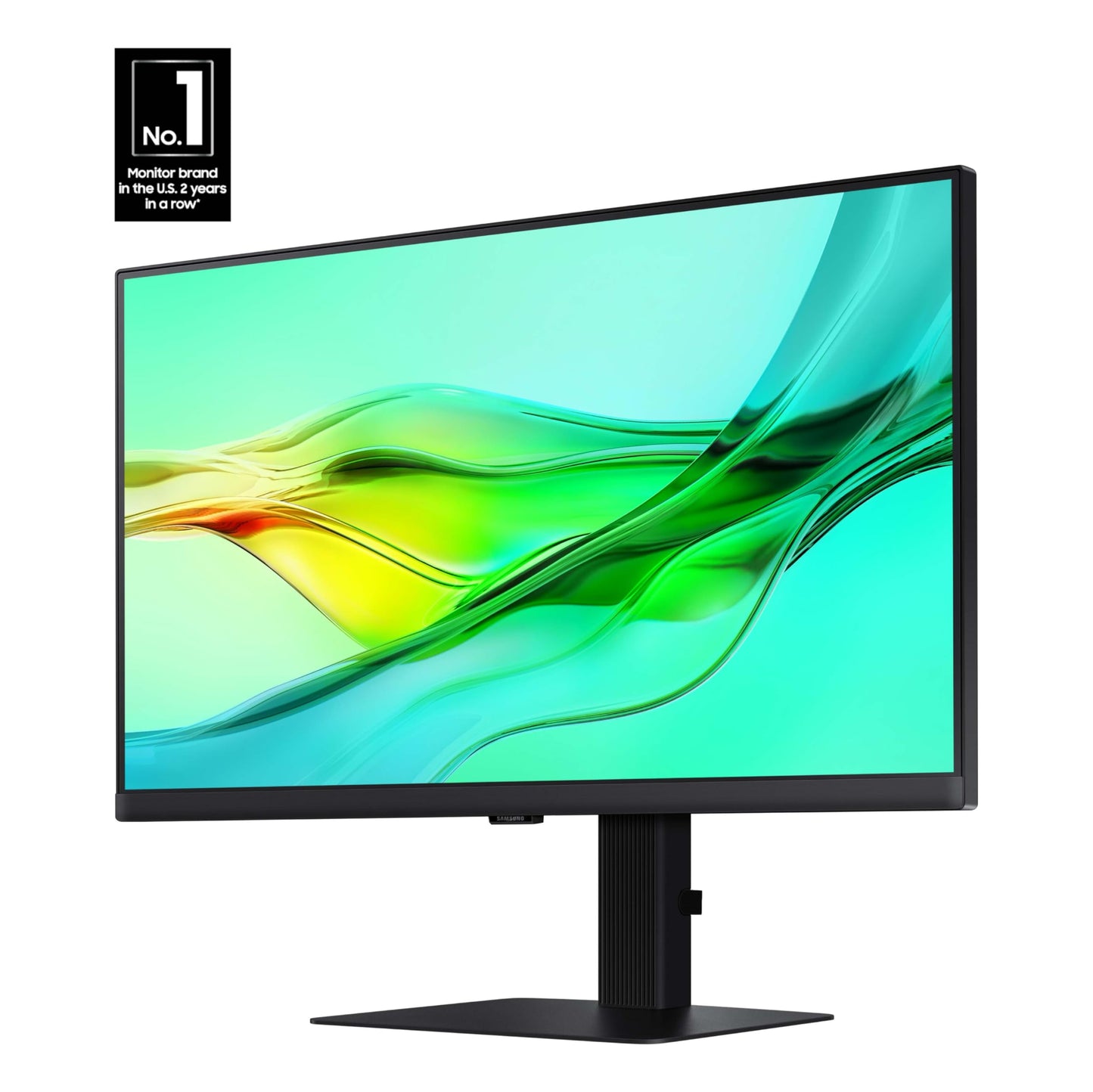 SAMSUNG 24" ViewFinity S6 (S60UD) Series QHD High Resolution Computer Monitor, 100Hz, HDR10, USB-C, Built-In LAN Port, Daisy Chain Support, Easy Setup, Height Adjustable Stand, LS24D606UANXZA, 2024