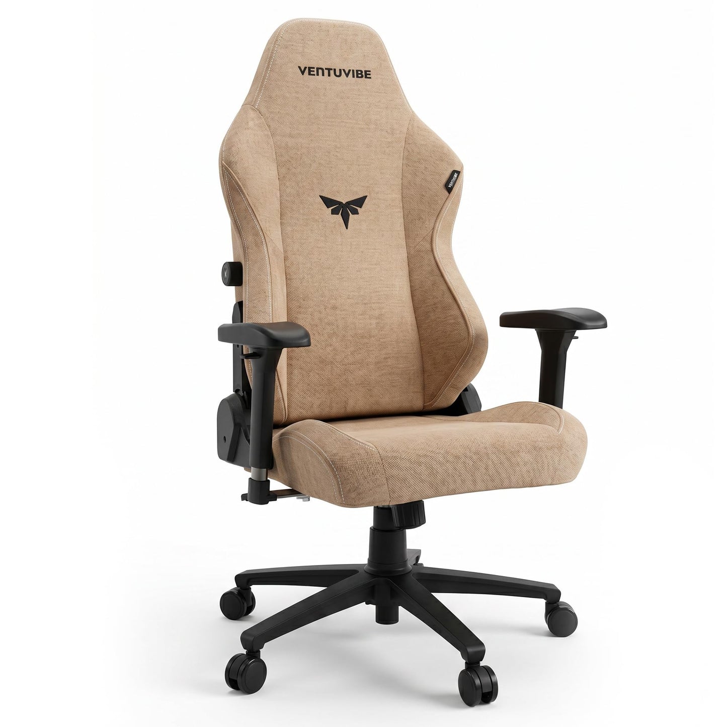 VENTUVIBE Gaming Chair - High Back Ergonomic Computer Chair with Lumbar Support, Video Game Chair-4D Adjustable Armrests,170° Reclining & 320lb Capacity,Fabric,Desert Yellow