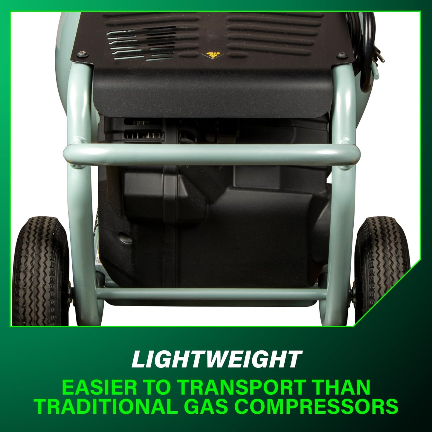 Metabo HPT Air Compressor, THE TANK, 8-Gallon Trolley Air Compressor, 225 PSI, Versatile for Use with Framing, Siding, Finish, or Roofing Nailers, Easy Mobility with Rubber Tires, EC1315S