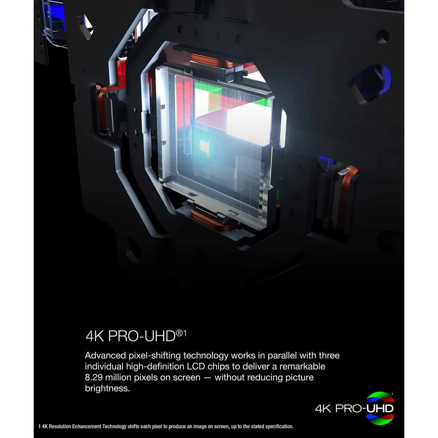 Epson Home Cinema LS11000 4K PRO-UHD Laser Projector, HDR, HDR10+, 2,500 Lumens Color & White Brightness, HDMI 2.1, Motorized Lens, Lens Shift, Focus, Zoom, 3840 x 2160, 120 Hz, Home Theater, Gaming