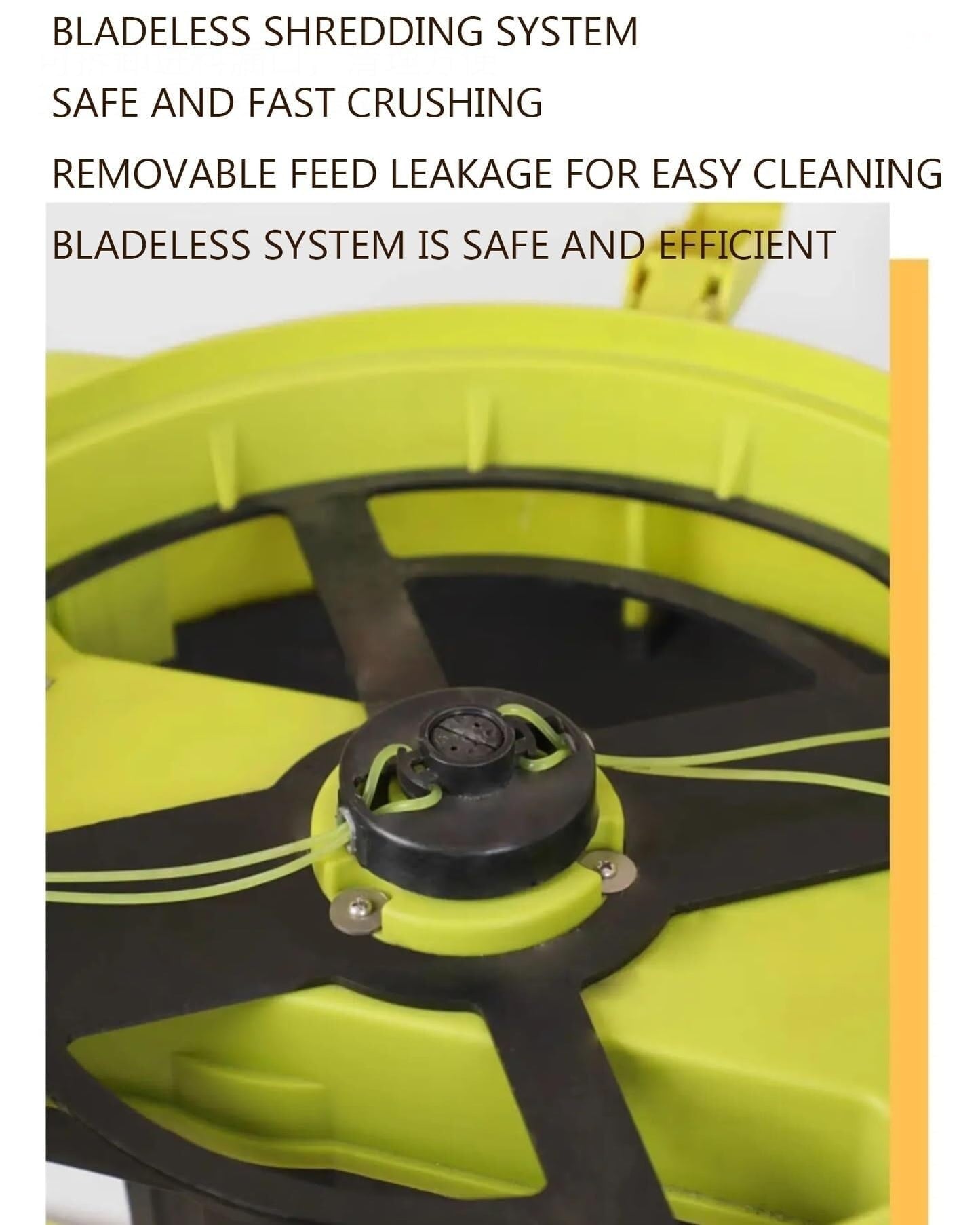 Jiangtaom Electric Leaf Mulcher Shredder, 2500W Corded Garden Compost Shredder Crusher with Power Cord, 8000rpm Leaves Chippers(Machine+30m)