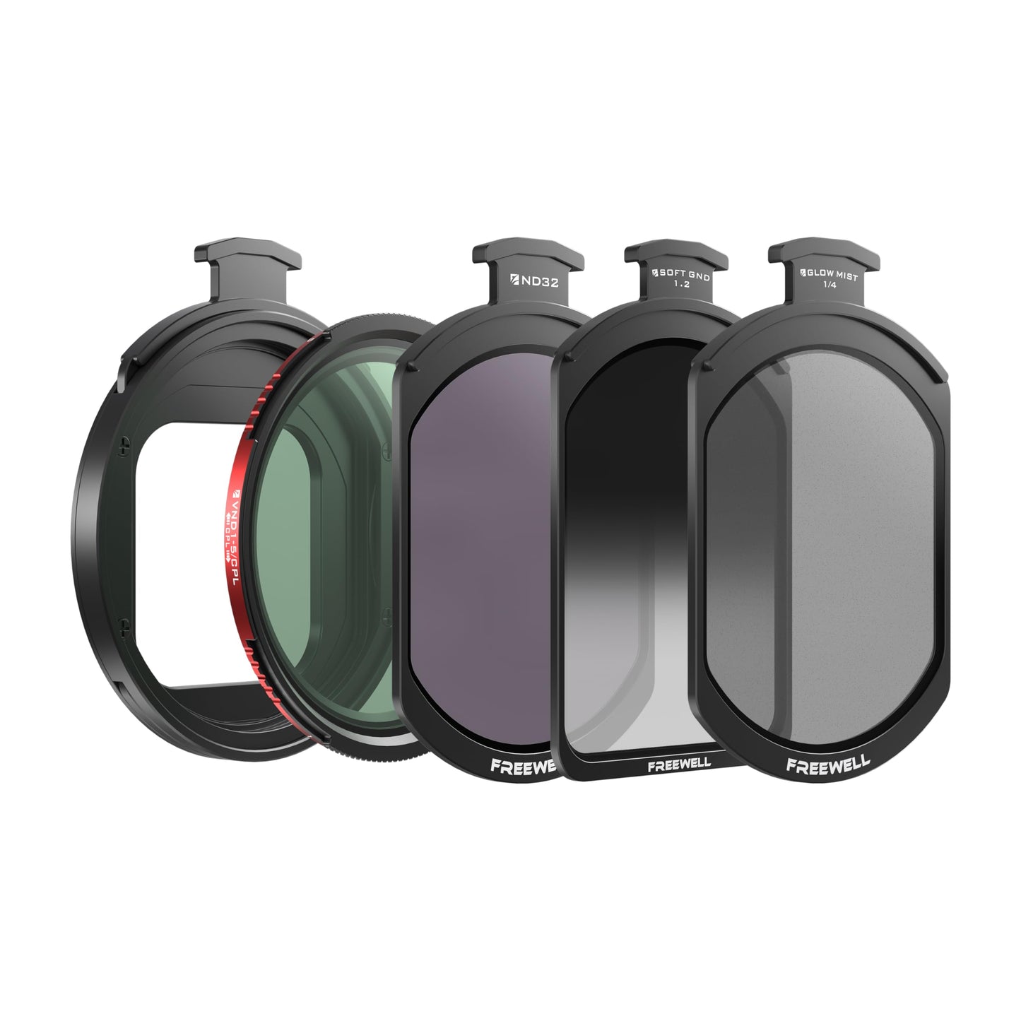 Freewell Pro Hybrid Magnetic Filter 1 to 10 Stop Variable ND/CPL with ND32, Soft Gradient 1.2, Black Glow Mist Compatible with Freewell iPhone Case & Cage