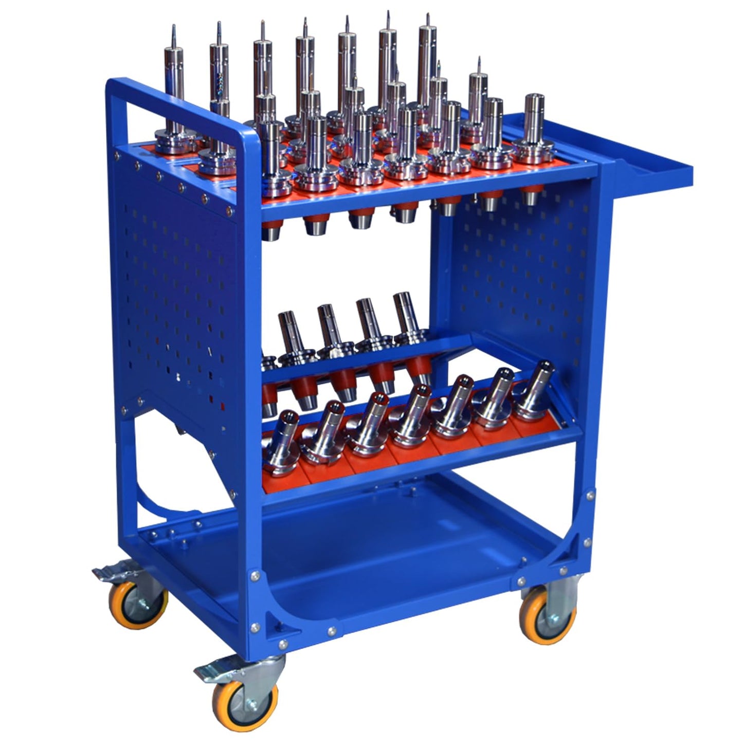 GNTOPHN CAT/BT40 CNC Tool Holder Transfer Cart with Wheels, CNC Tool Rolling Cart, CNC Trolley is Suitable for Warehouses Storehouse Factory Garage