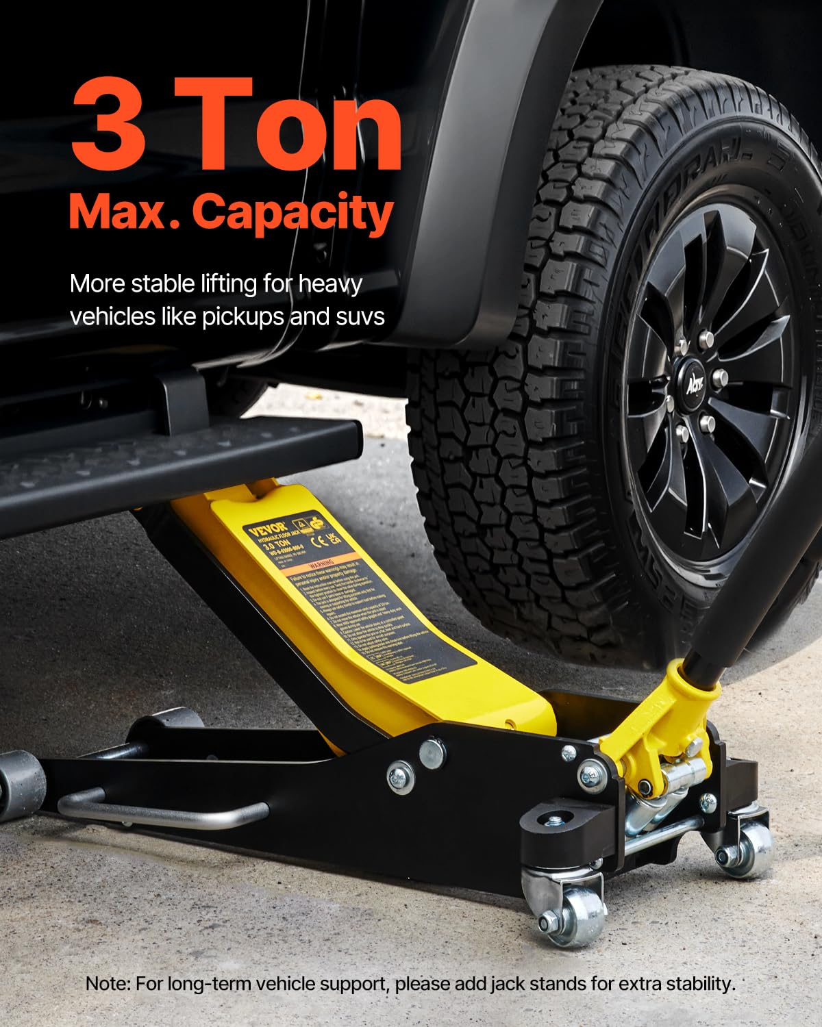 VEVOR 3 Ton Low Profile Aluminum & Steel Racing Floor Jack