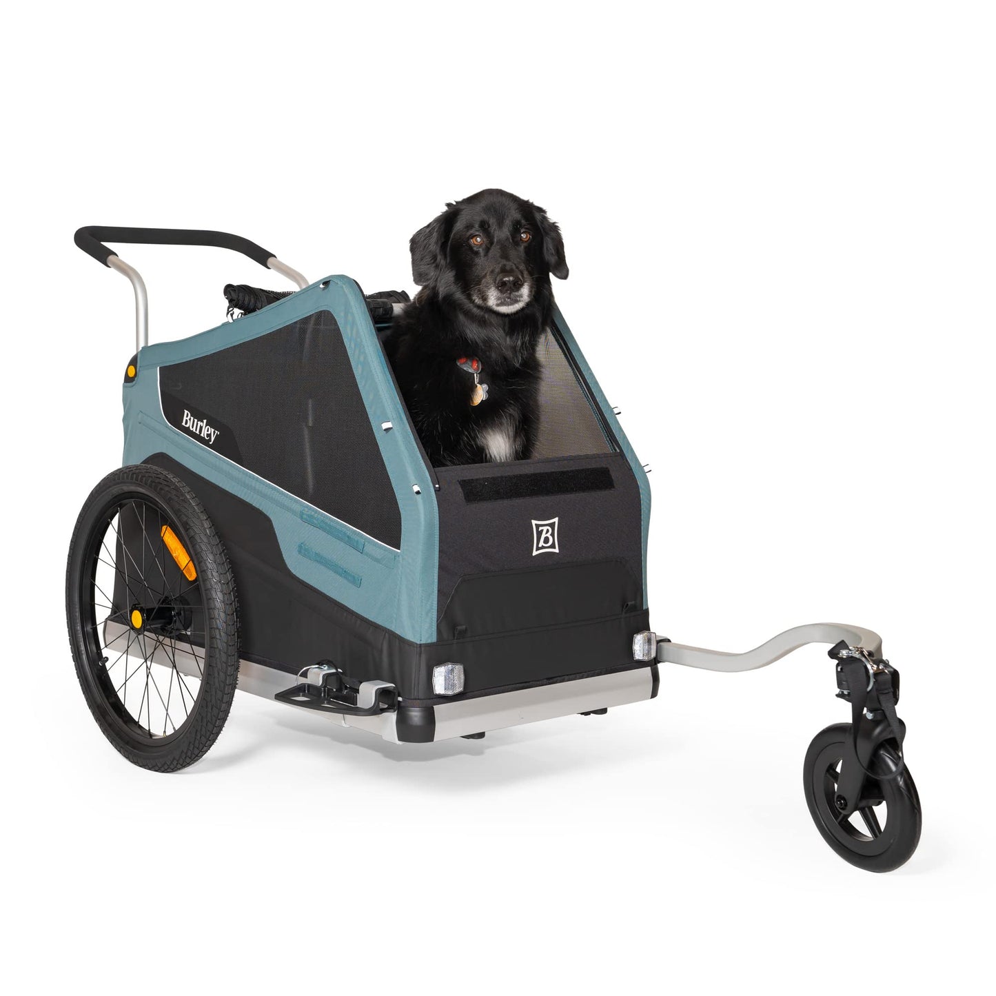 Burley Bark Ranger | Dog Bike Trailer & Stroller, Roomy Interior, Mesh Ventilation & Reinforced Removable Floor