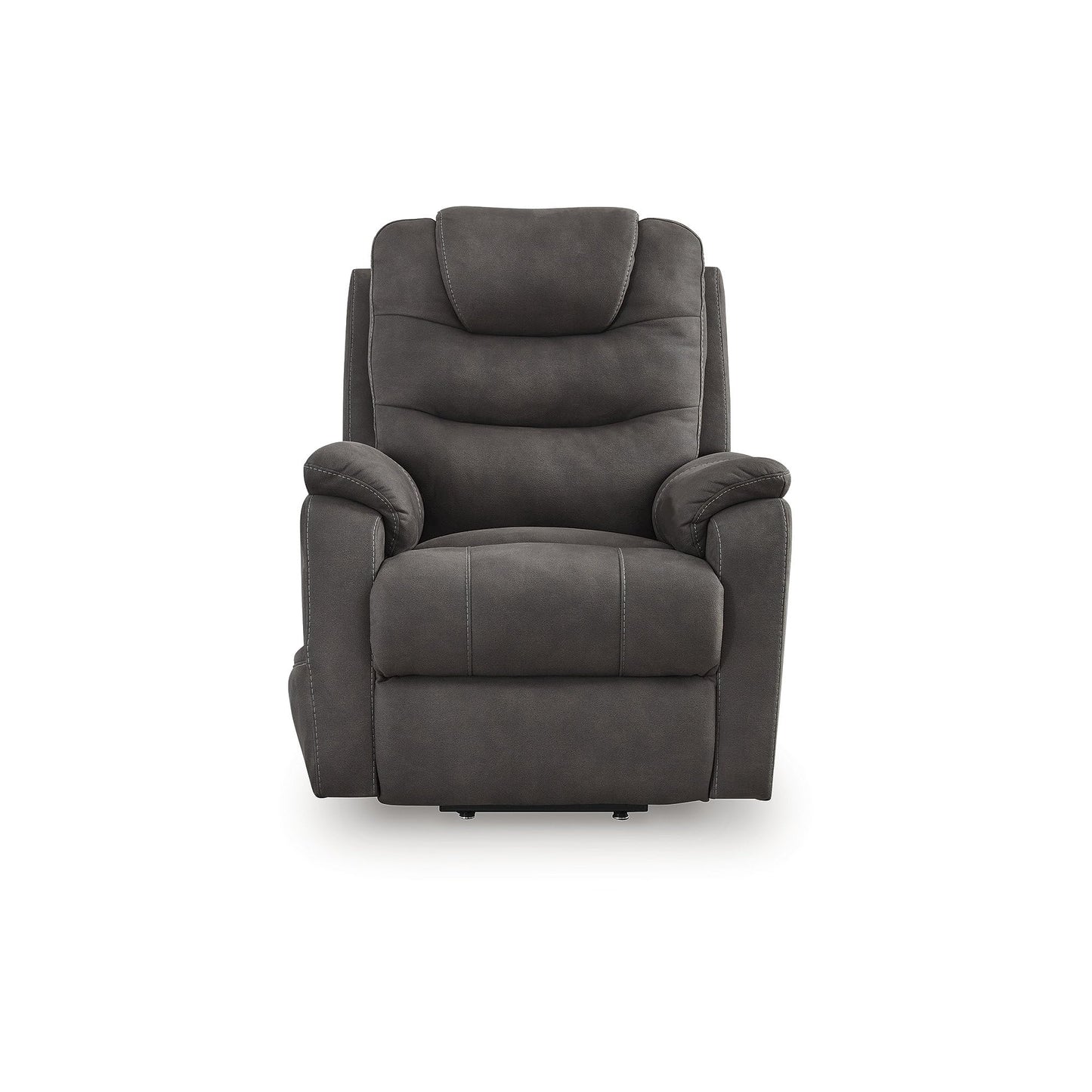 Signature Design By Ashley Snowfield Recliner Chair, Power Lift with Heat and Massage, Faux Leather Upholstery, Easy View Adjustable Headrest, USB Charging, Living Room Comfort