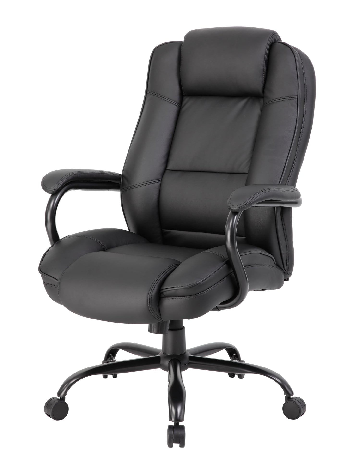 Boss Office Products Heavy Duty Executive Chair with 350lbs Weight Capacity in Black
