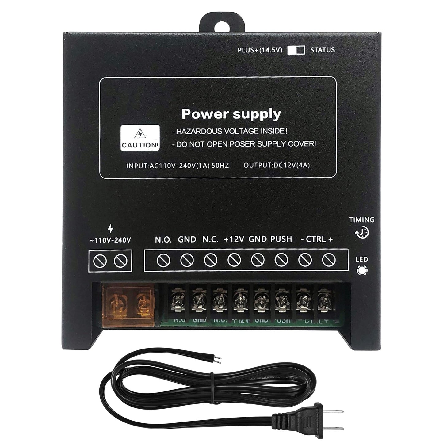 Smart Home 7-Inch Video Intercom Doorbell System with HD Display & Touch Keypad, Fingerprint/Key Card/Password/Remote Unlock, 1200lbs Magnetic Lock (NC) & Exit Button for Homes & Villas