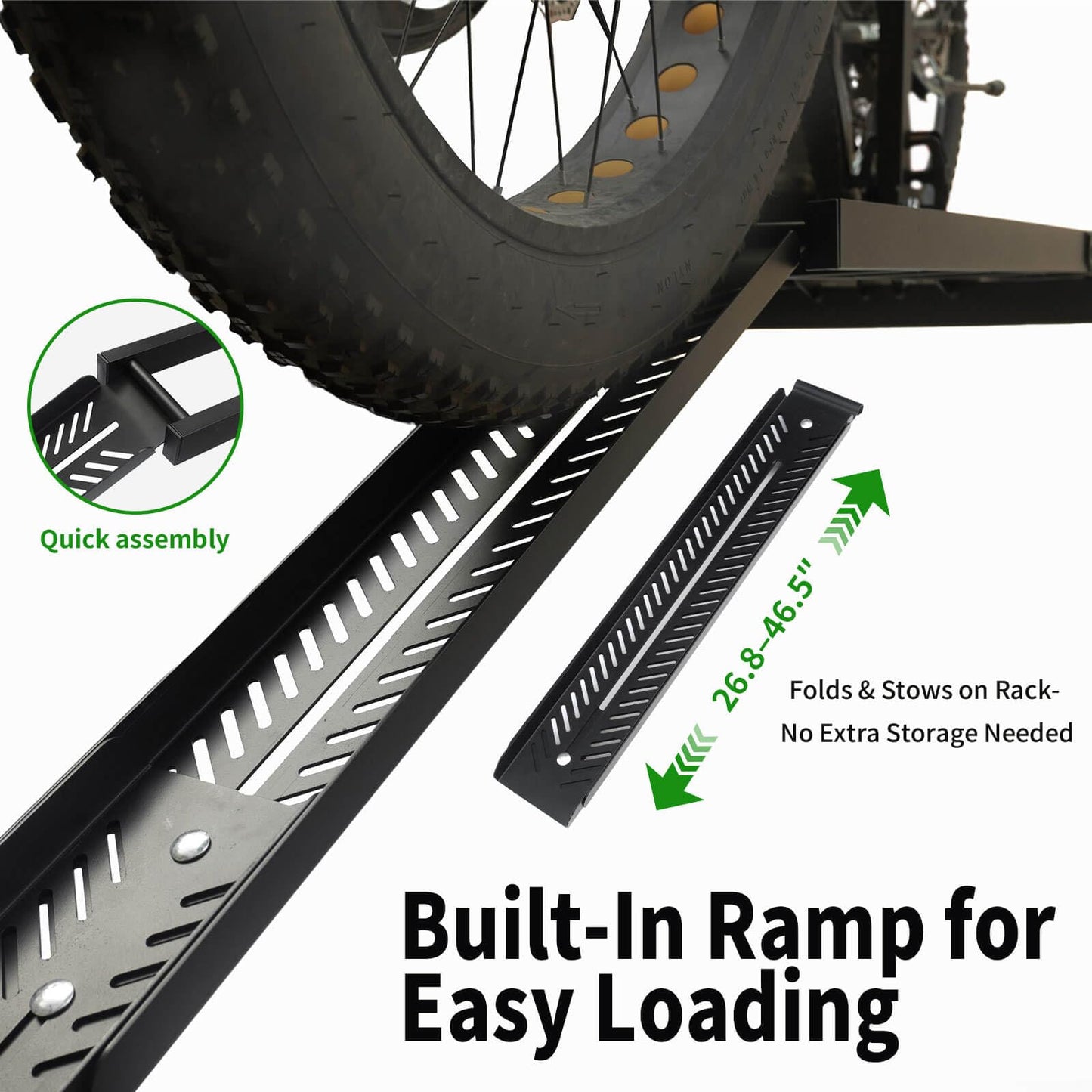 Leader Accessories Bike Rack Hitch Mount with Ramp for 2 Bikes