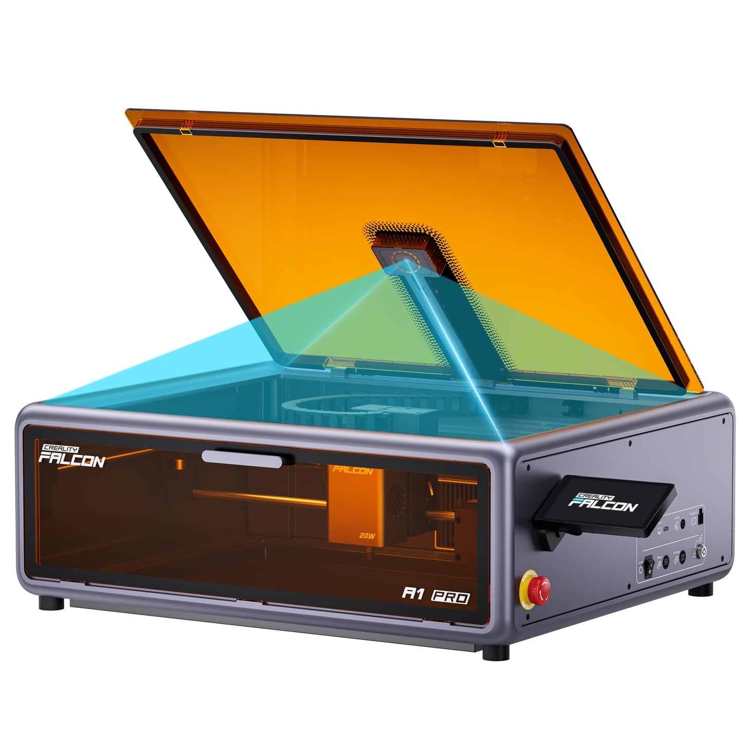 Creality Laser Engraver Faclon A1 Pro 20W with Touch Screen,APP, Class 1 Safety Laser Cutter and Engraving Machine for Wood and Metal, Acrylic