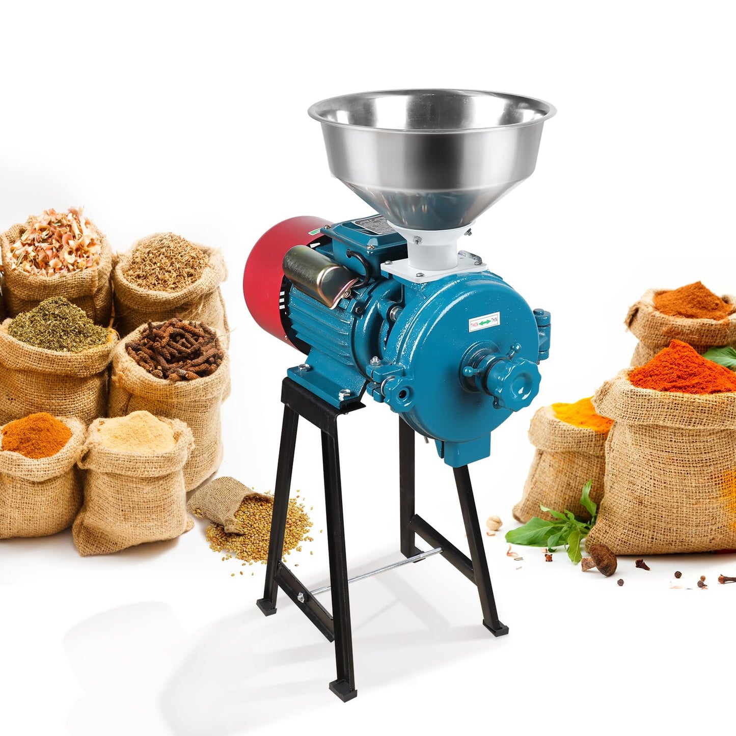 Snowtaros Electric Grain Mill Grinder 3000W 110V