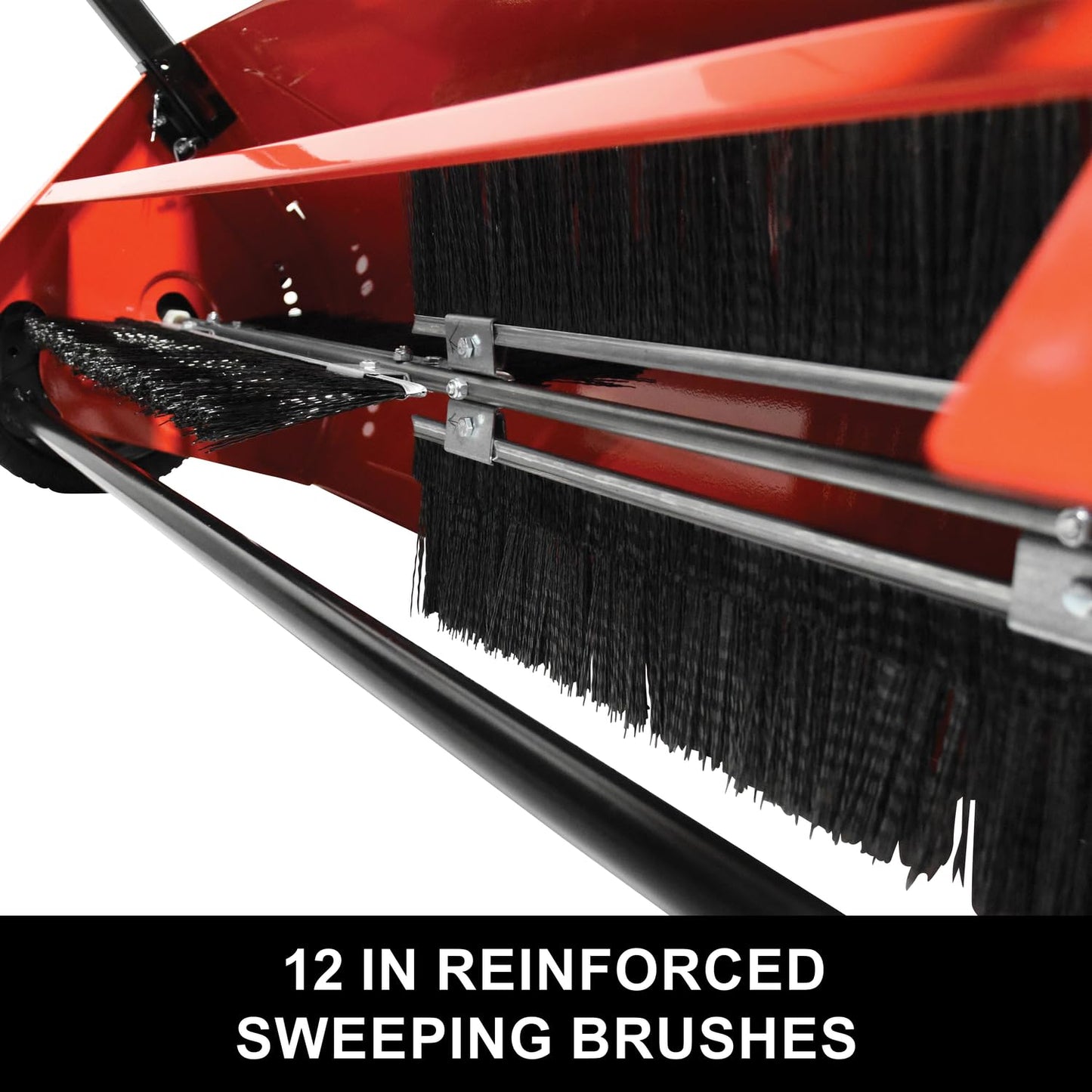 Craftsman Universal Tow Behind Lawn Sweeper, 42 Inch High Speed Lawn Sweeper with 20 Cu Ft Flow Thru Hopper Bag