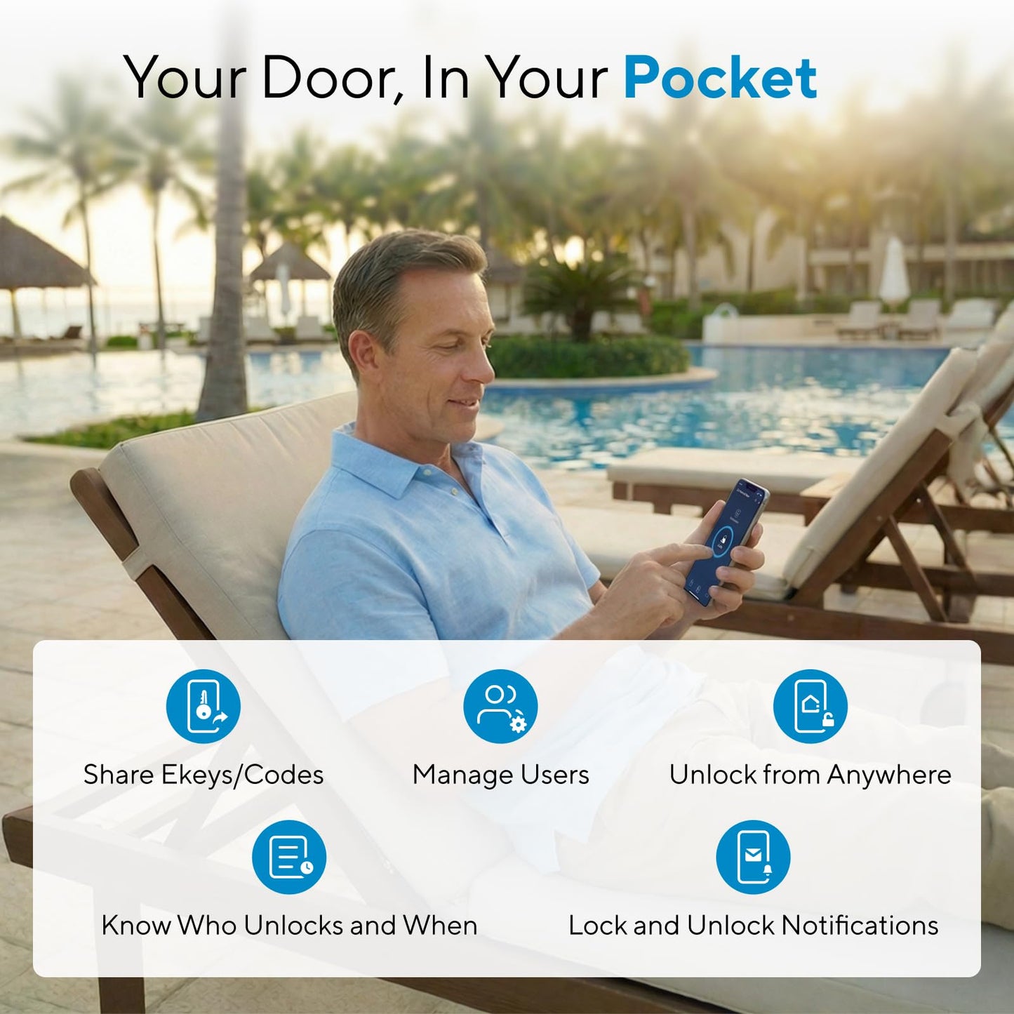 ULTRALOQ Bolt Fingerprint Smart Lock with Door Sensor, Built-in WiFi, Works with Apple Home, Alexa, Google, SmartThings, Keyless Entry Deadbolt with App, Code, Remote Control, Auto Unlock, Auto-Lock