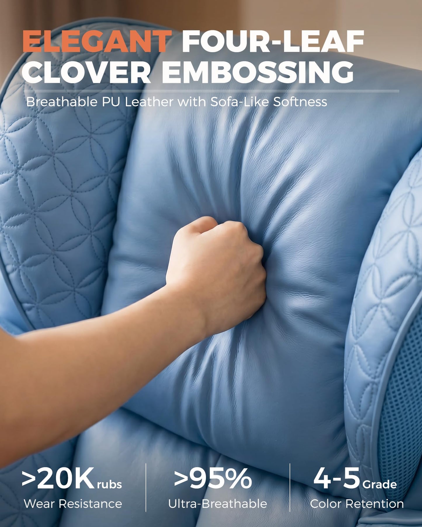 GTPLAYER Big and Tall Office Chair, Wide Ergonomic Gaming Chair with Deluxe Embossing Designed Leather with Foot Rest,150°Reclining Adjustable Soft Armrests Pocket Spring Back Support and Pillow