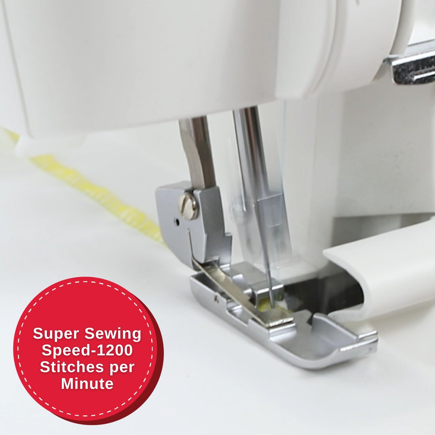 SINGER S14-78 Serger with Accessory Kit | Overlock Machine with 2-3-4 Stitch Capability, 1200 Stitches/Minute, Differential Feed, LED Light & Free Arm, White