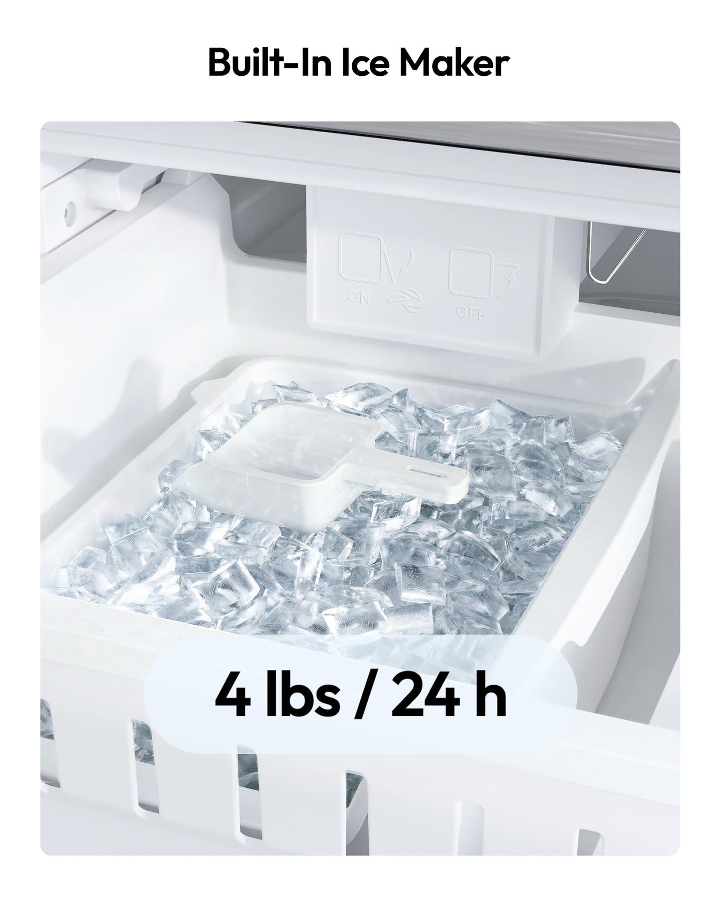 ICEVIVAL 18 Cu.Ft. French Door Refrigerator with Ice Maker, Refrigerator with Freezer Drawer, Frost-Free, UL Certified, French Door Fridge with 3 Smart Cooling Modes