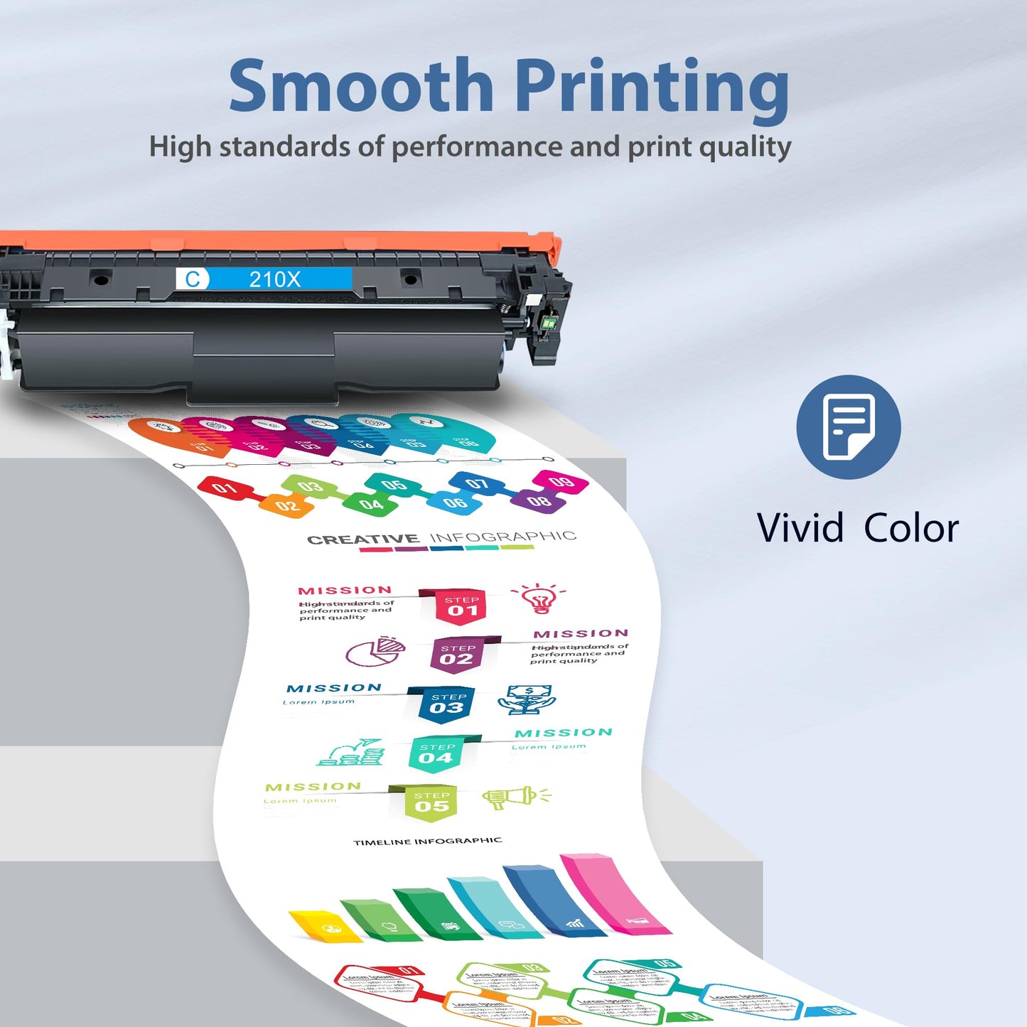Aililiya 210X Toner Cartridges for hp 210X 210A Toner Cartridges 4 Pack Compatible with HP Color Laser Jet Pro MFP 4301fdw for Color Pro 4201dw 4201dn MFP 4301fdn 4301fdw 4301dw 4301 fdw Printer