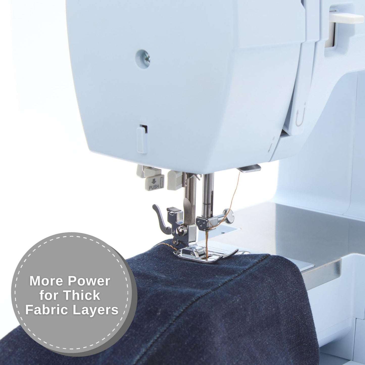 SINGER® HD 4423 (Meltwater Blue) High Speed Sewing Machine + Accessories | 23 Built-In Stitches Deliver 97 Stitch Applications | 50% More Power, 1100 Stitches/Min | Metal Frame, 1-Step Buttonhole