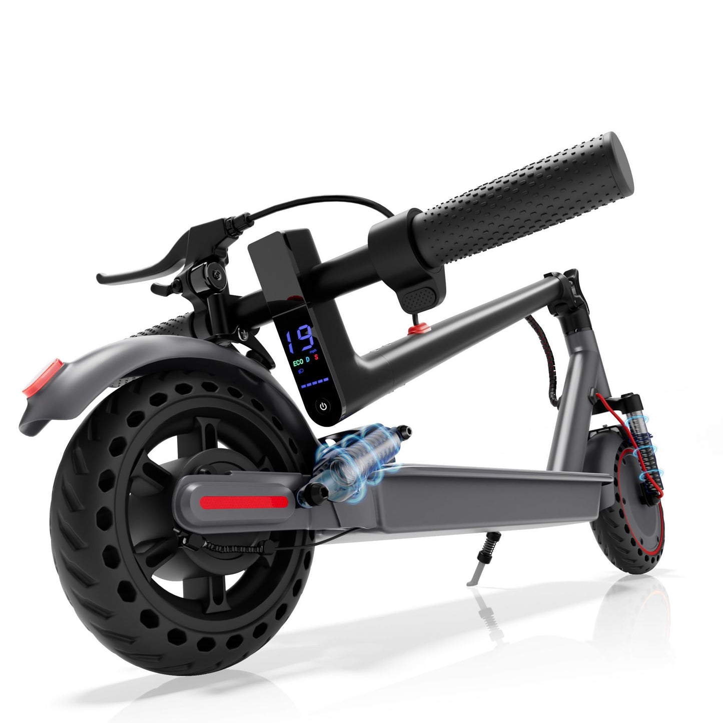 Aovowheel Electric Scooter for Adults, APP, Folding E Scooter with 350W Motor 19 Mph Top Speed, Max 23 Miles Long Range, 8.5''Tires Commuting Scooters with Dual Brakes System