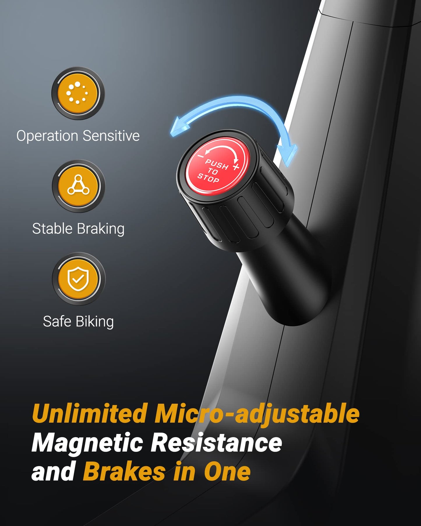 Merach Magnetic Exercise Bike, Low Noise Stationary Bike for Home with Comfortable Seat Cushion, Spinning Bike with 330 lb Weight Capacity, Exclusive App, Tablet Mount and Fitness Courses