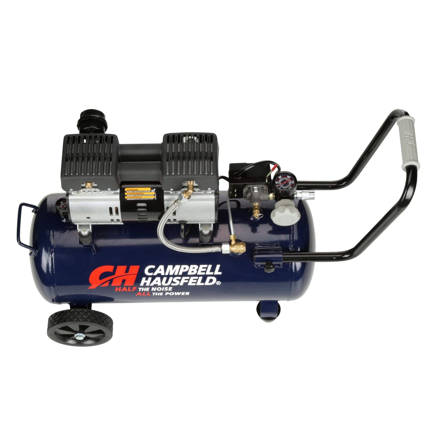 Campbell Hausfeld 8 Gallon Portable Air Compressor, 120V, 125 PSI, Oil‑Free
