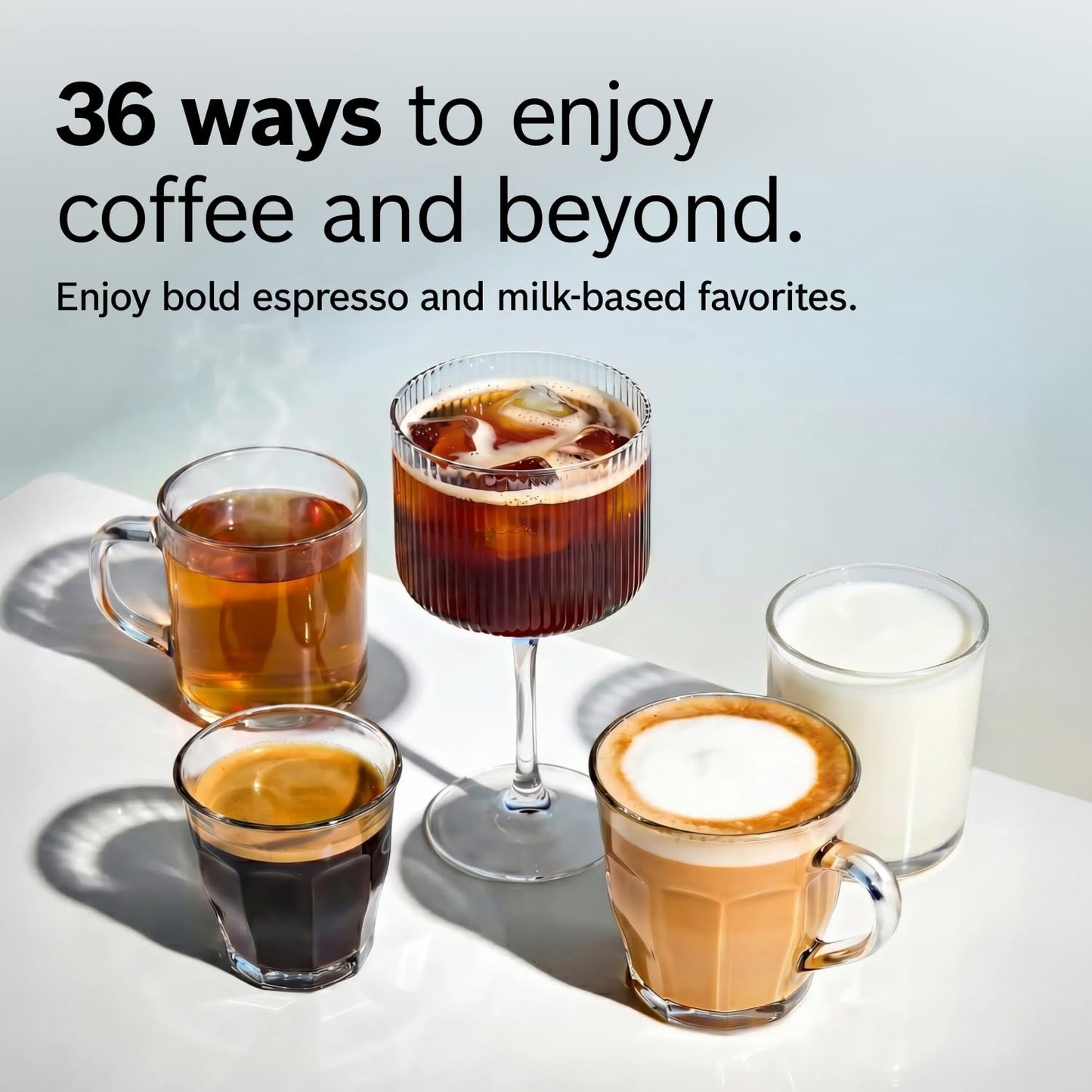 Bosch Fully Automatic Coffee and Espresso Machine - 36 Drinks, Double Cup Barista Style Super Coffee Maker - Touchscreen, Large Bean Capacity - Easy Clean, Maintenance - Stainless Steel - TQU60703