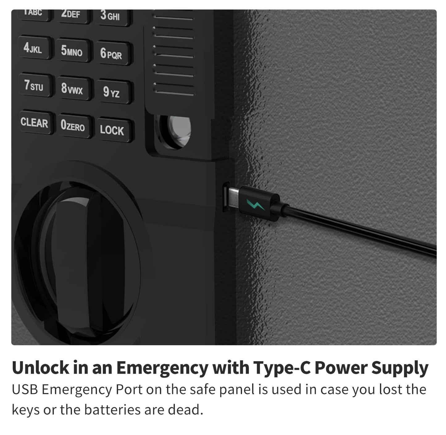 AEGIS Fireproof Safe, Safes for Home, 2.6 Cubic Feet Fire Safe Box with Digital Electronic Lock Keypad Romovable Shelf for Money Documents Jewelry Office
